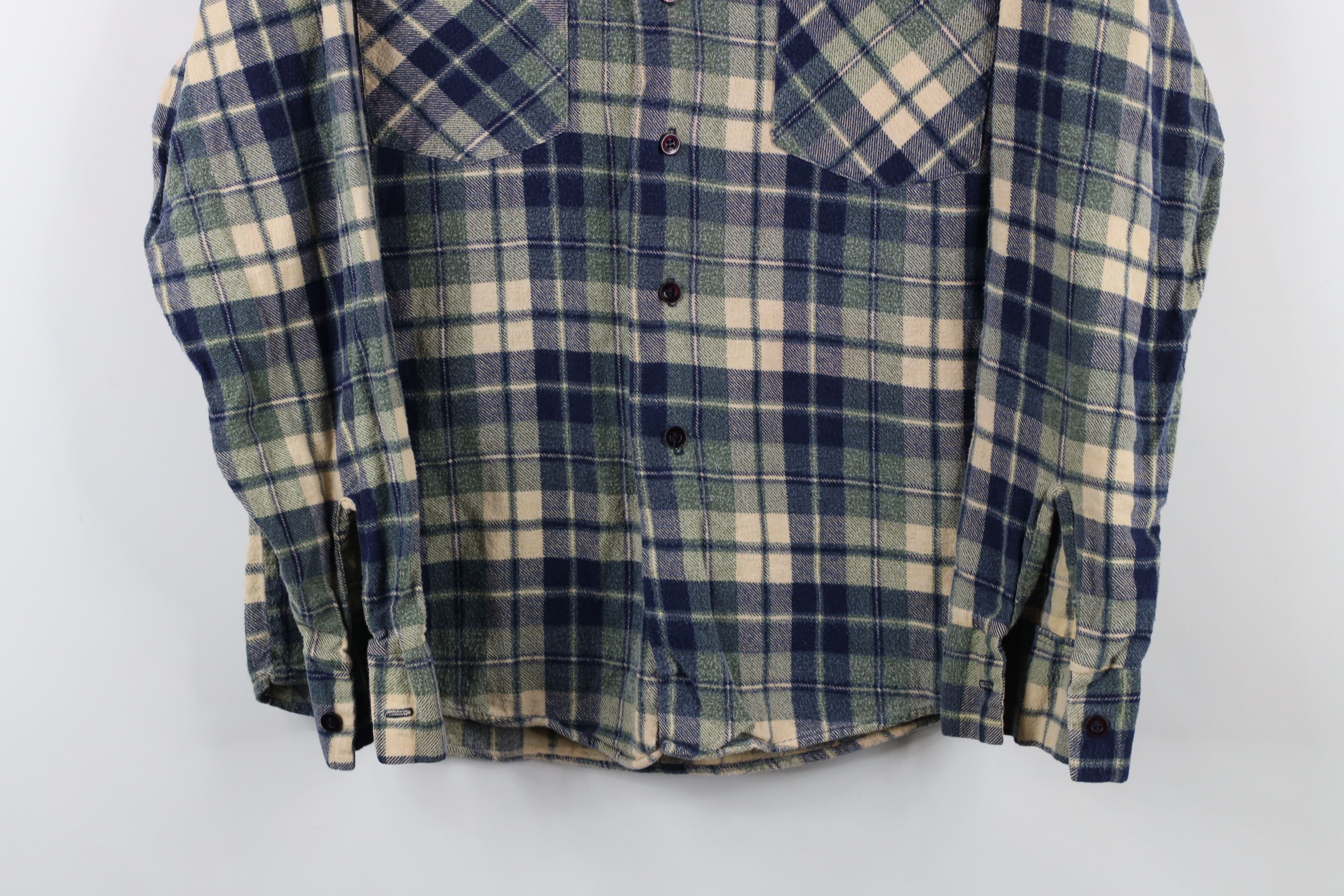 Dickies × Vintage Vintage 80s 90s Dickies Flannel Collared Button Shirt Plaid Size US M / EU 48-50 / 2 - 3 Thumbnail