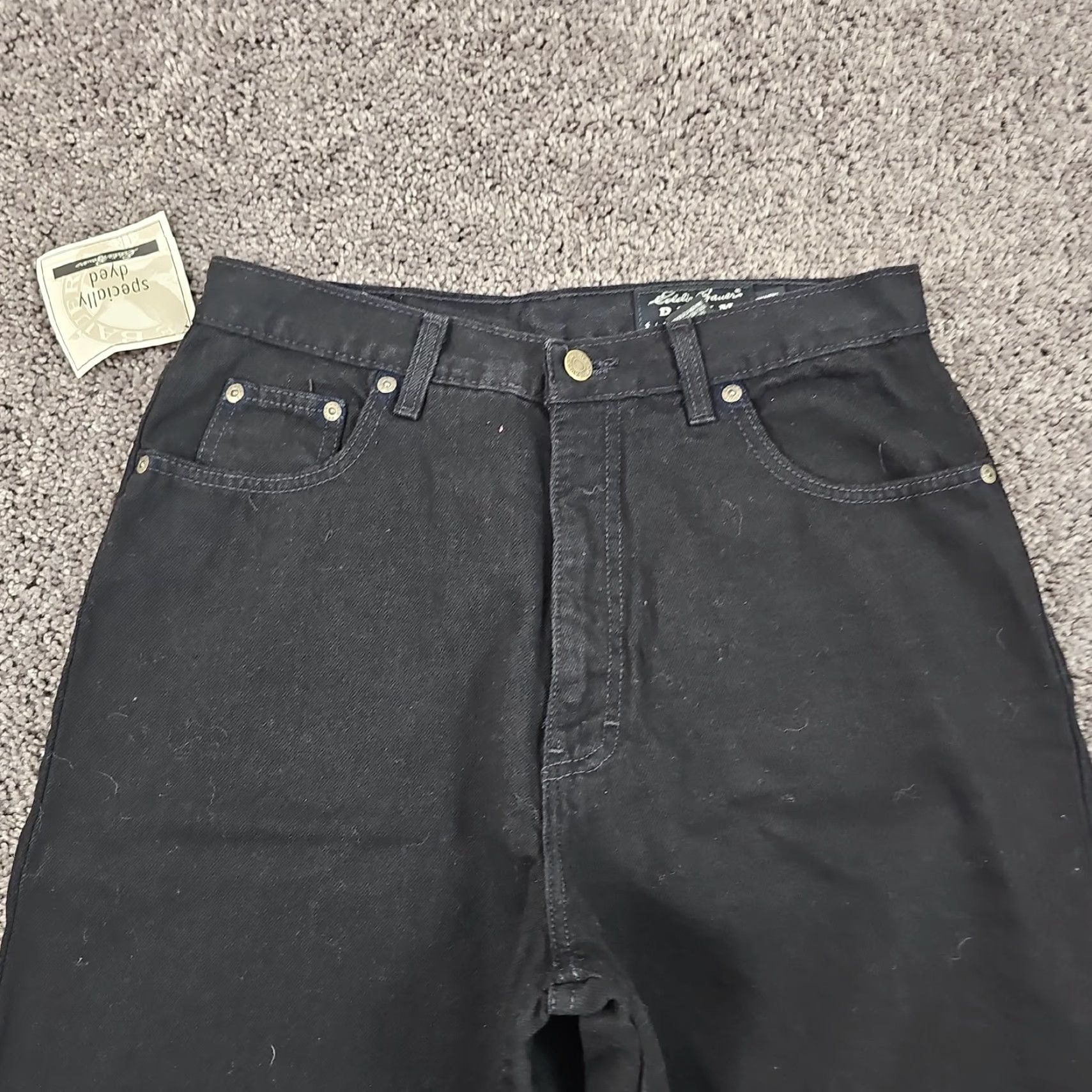 Eddie Bauer VINTAGE Eddie Bauer Jeans Womens 12 Black Straight Loose High Denim USA 27x31 Size 34" / US 12 / IT 48 - 4 Thumbnail
