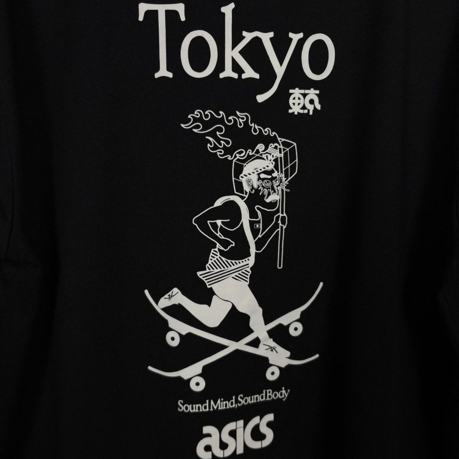 Asics × Japanese Brand × Vintage 🇯🇵ASICS JAPAN Tokyo Sound Mind, Sound Body T Size US M / EU 48-50 / 2 - 3 Thumbnail