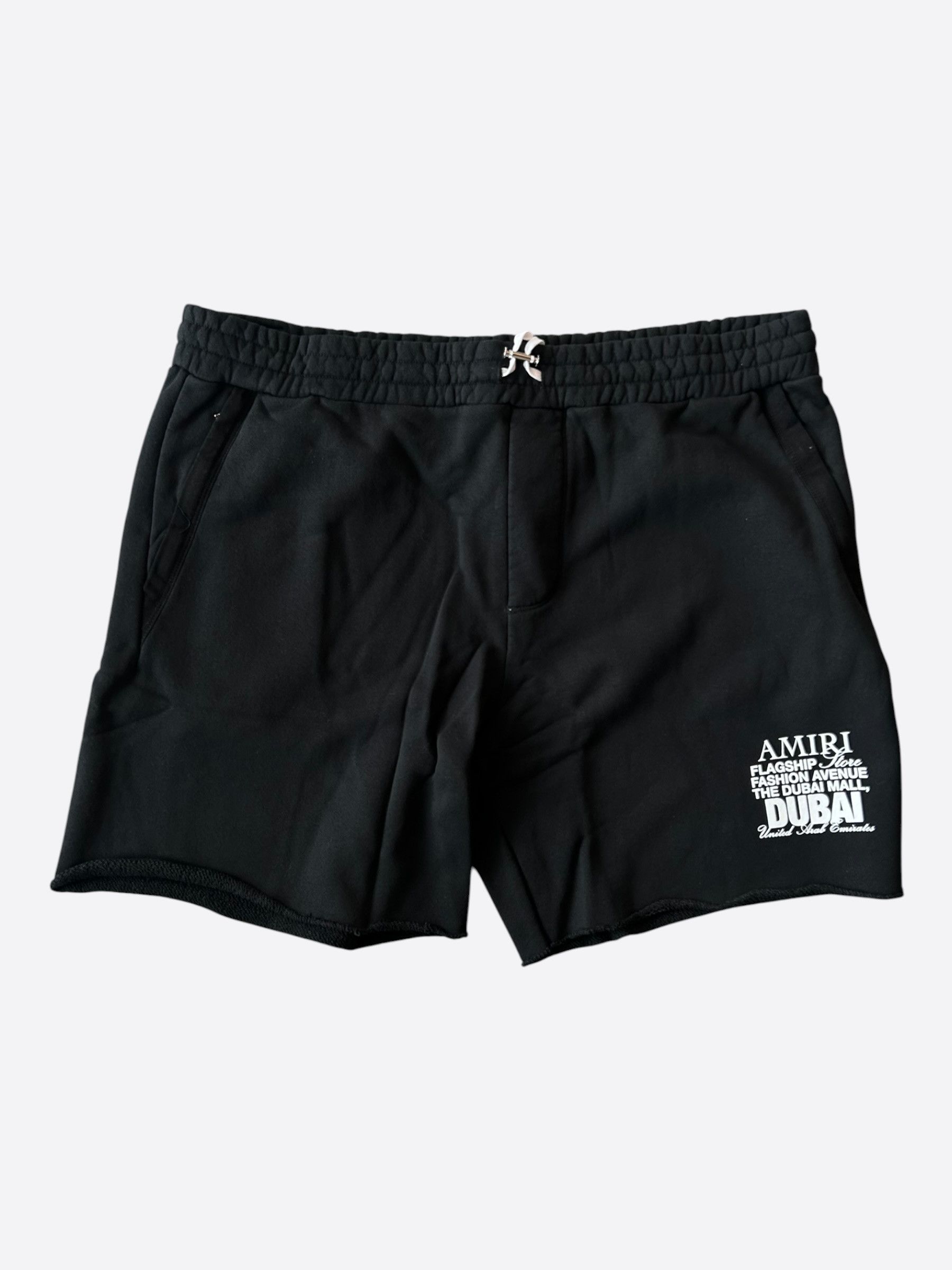 Amiri Amiri Black & White Dubai Exclusive Logo Shorts Size US 40 / EU 56 - 1 Thumbnail