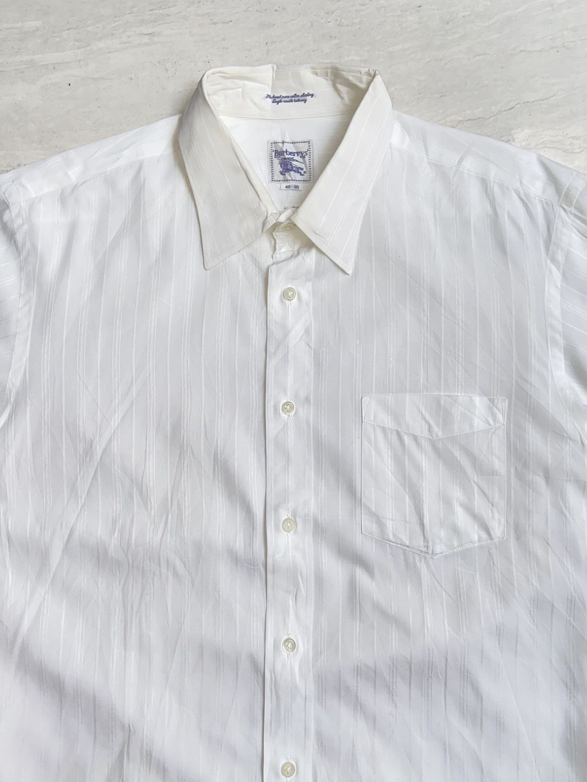 Burberry BURBERRYS White Shirt Size US M / EU 48-50 / 2 - 3 Thumbnail