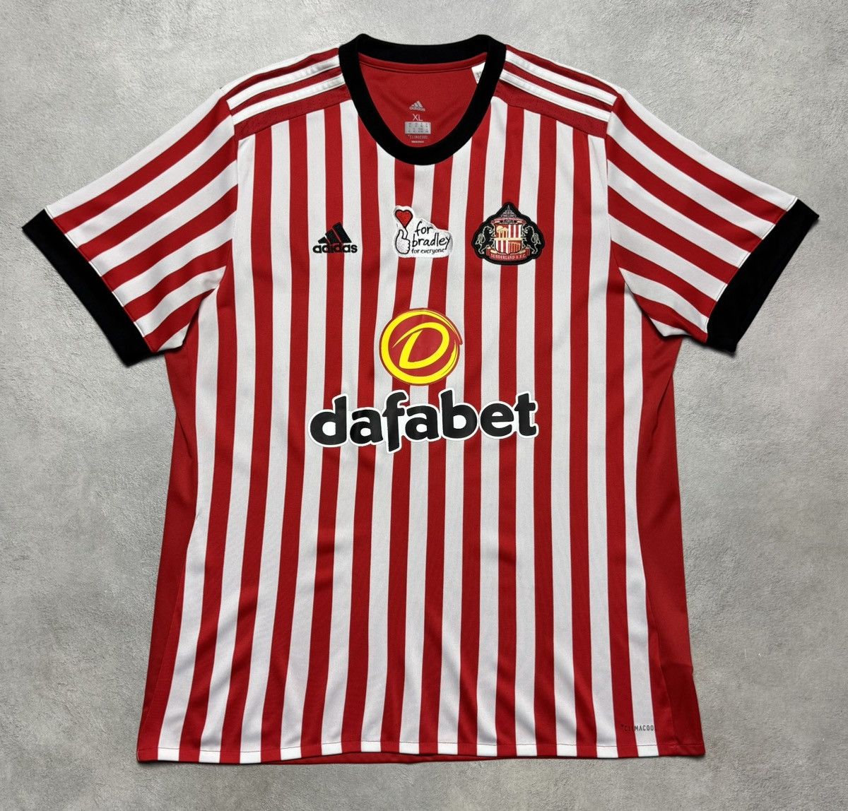 Adidas Sunderland 2017 2018 Home Shirt Soccer Jersey Adidas Size US XL / EU 56 / 4 - 1 Thumbnail
