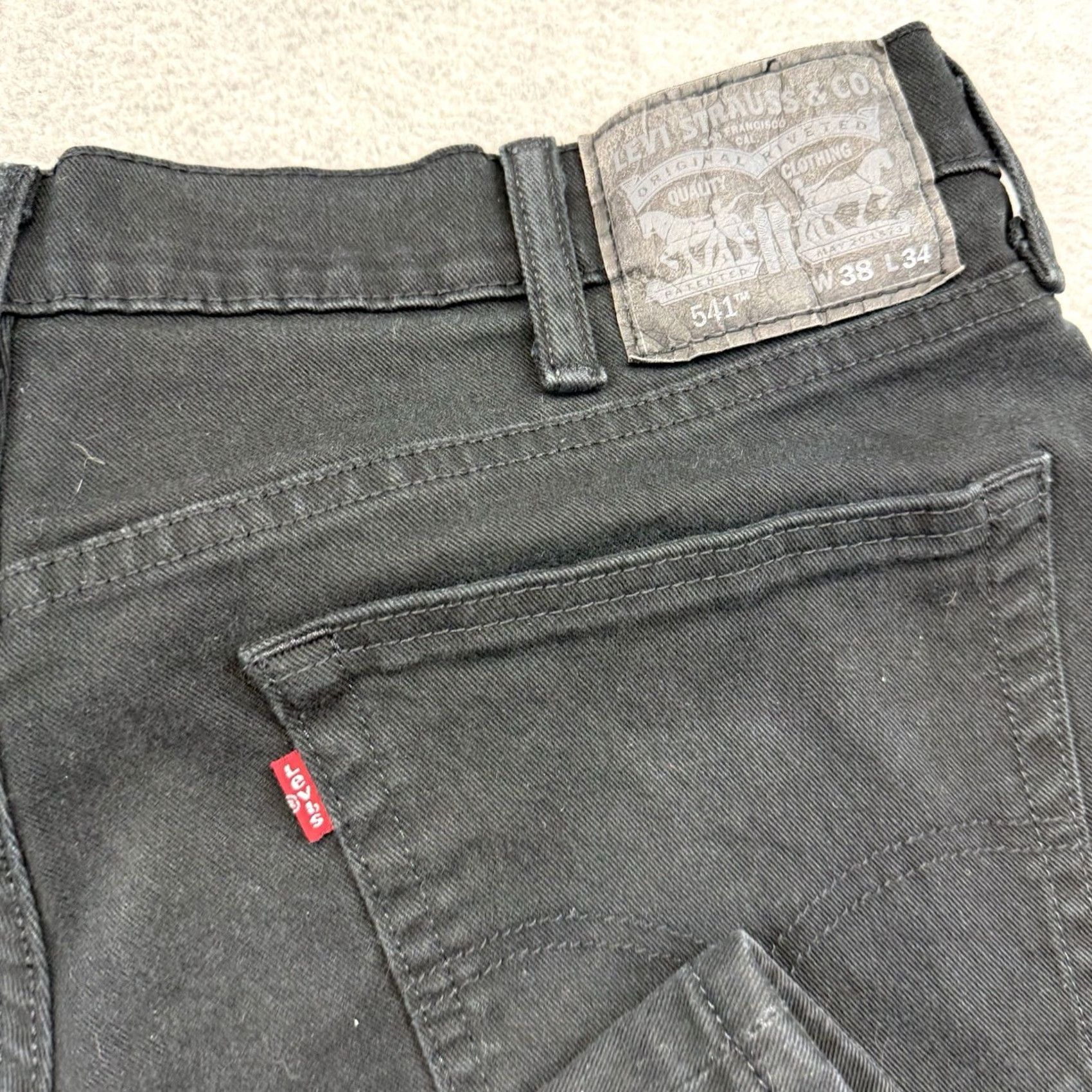 Levi's Levi's 541 Athletic Jeans 38x34 Black Denim Mens Size US 38 / EU 54 - 4 Thumbnail
