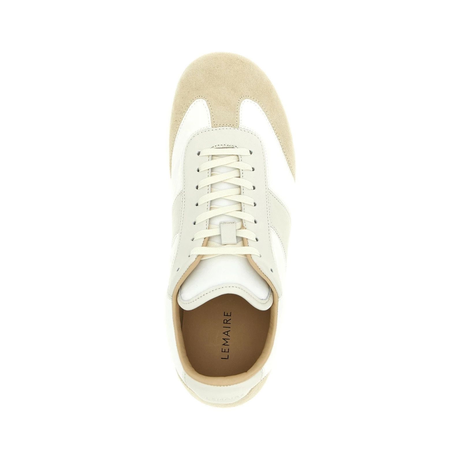 Lemaire LEMAIRE Soft Runner Beige Leather Sneakers New & Authentic ( Size US 12 / EU 45 - 4 Thumbnail