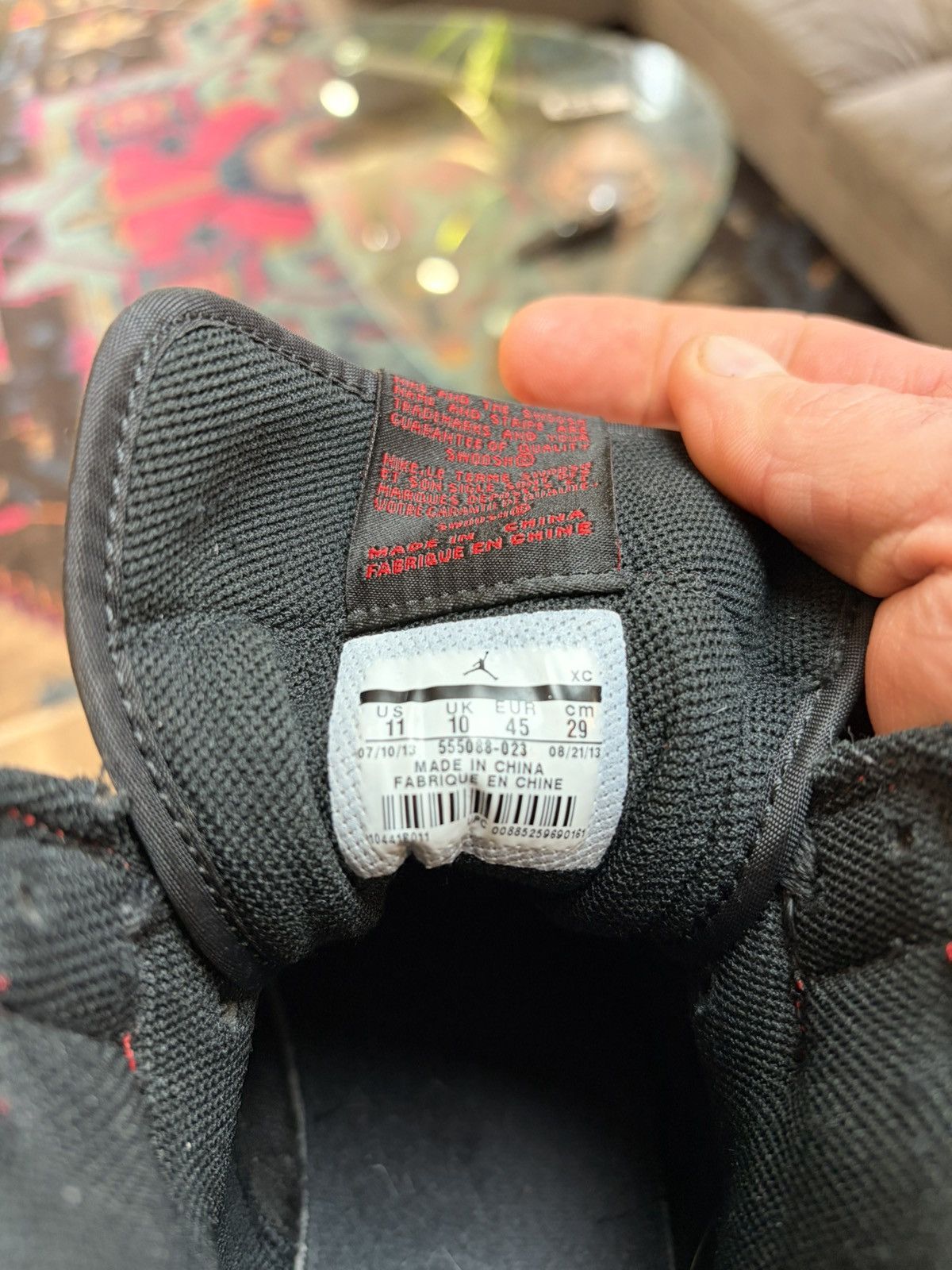 Jordan Brand Jordan 1 Bred OG 2013 Size US 11 / EU 44 - 6 Thumbnail