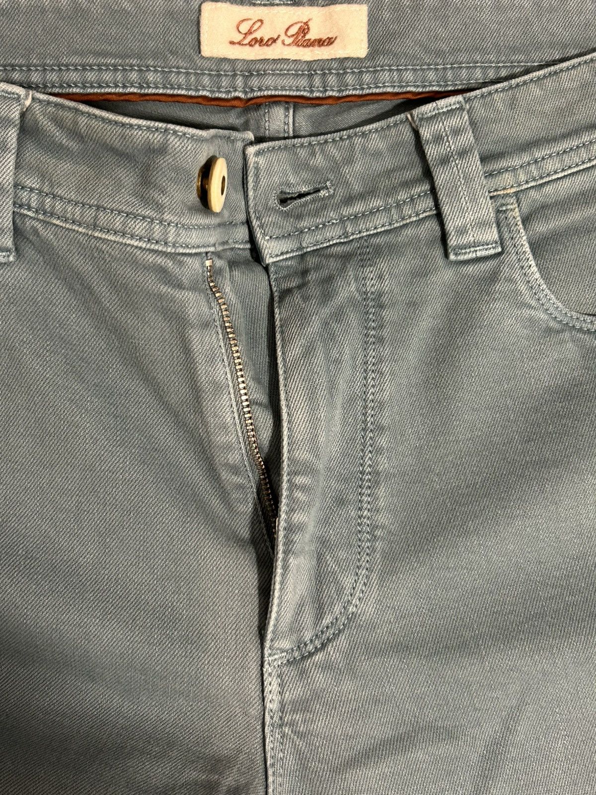 Loro Piana Loro Piana Mens Blue/Teal Jeans Size 35 Size US 35 - 2 Thumbnail