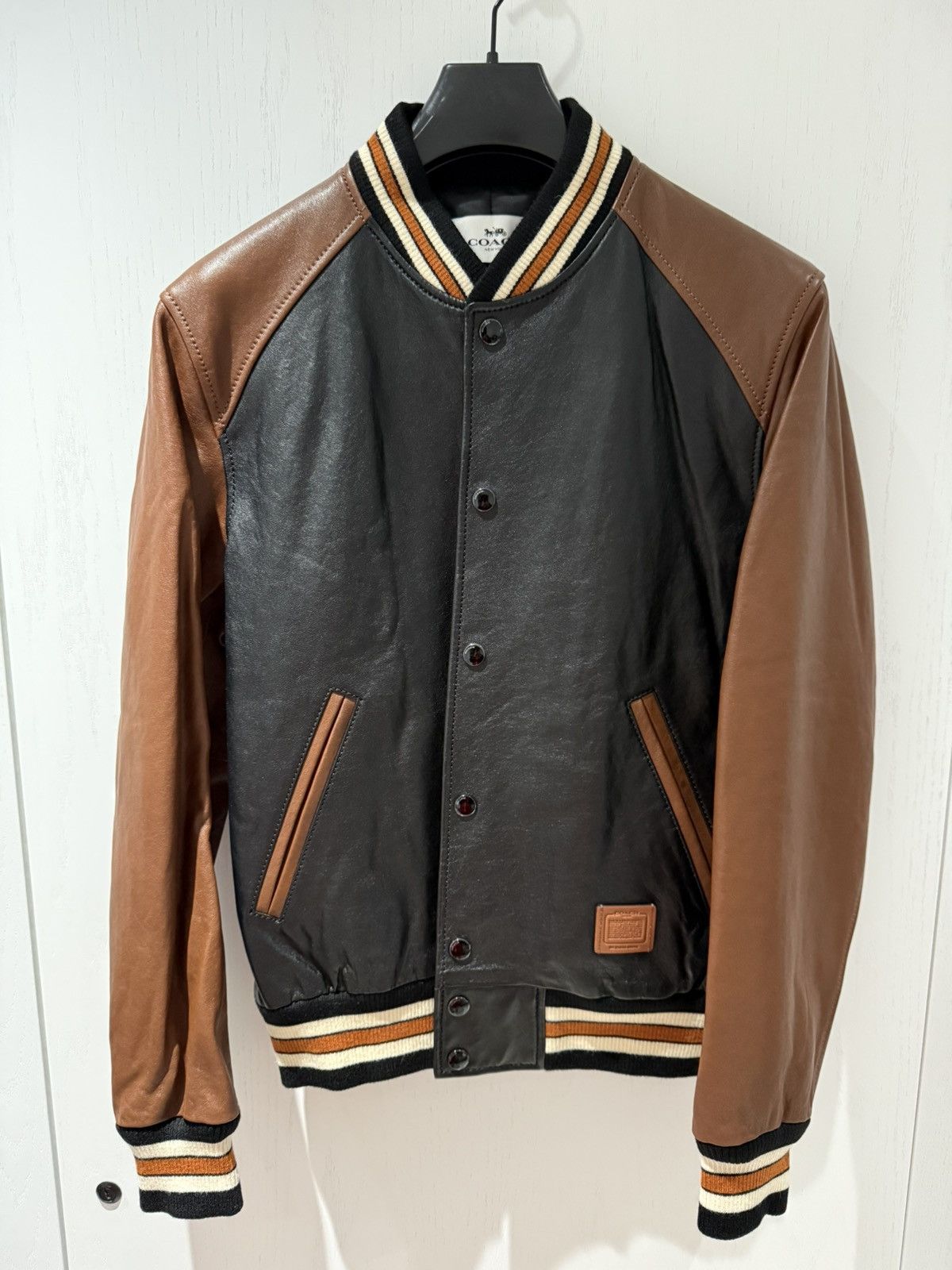 Coach Coach Varsity Leather Bomber Jacket Size US M / EU 48-50 / 2 - 1 Thumbnail