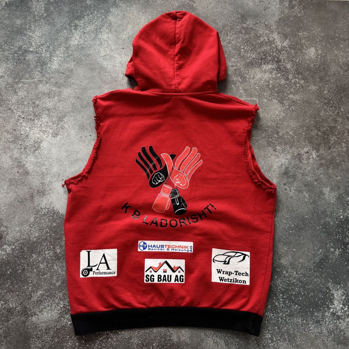 Kanye West × Vintage KANYE VIBE ALBANIA Y2K DISTRESSED HOODED TOP Size US L / EU 52-54 / 3 - 9 Thumbnail