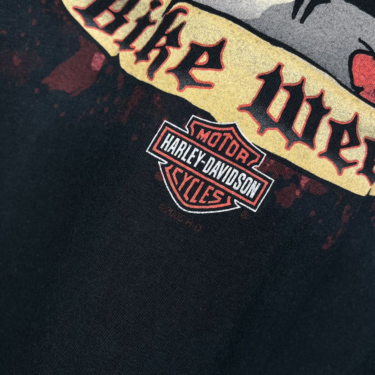 Harley Davidson Vintage Harley Davidson Orlando Skulls Big Logo T Shirt 00’s Size US XL / EU 56 / 4 - 11 Thumbnail