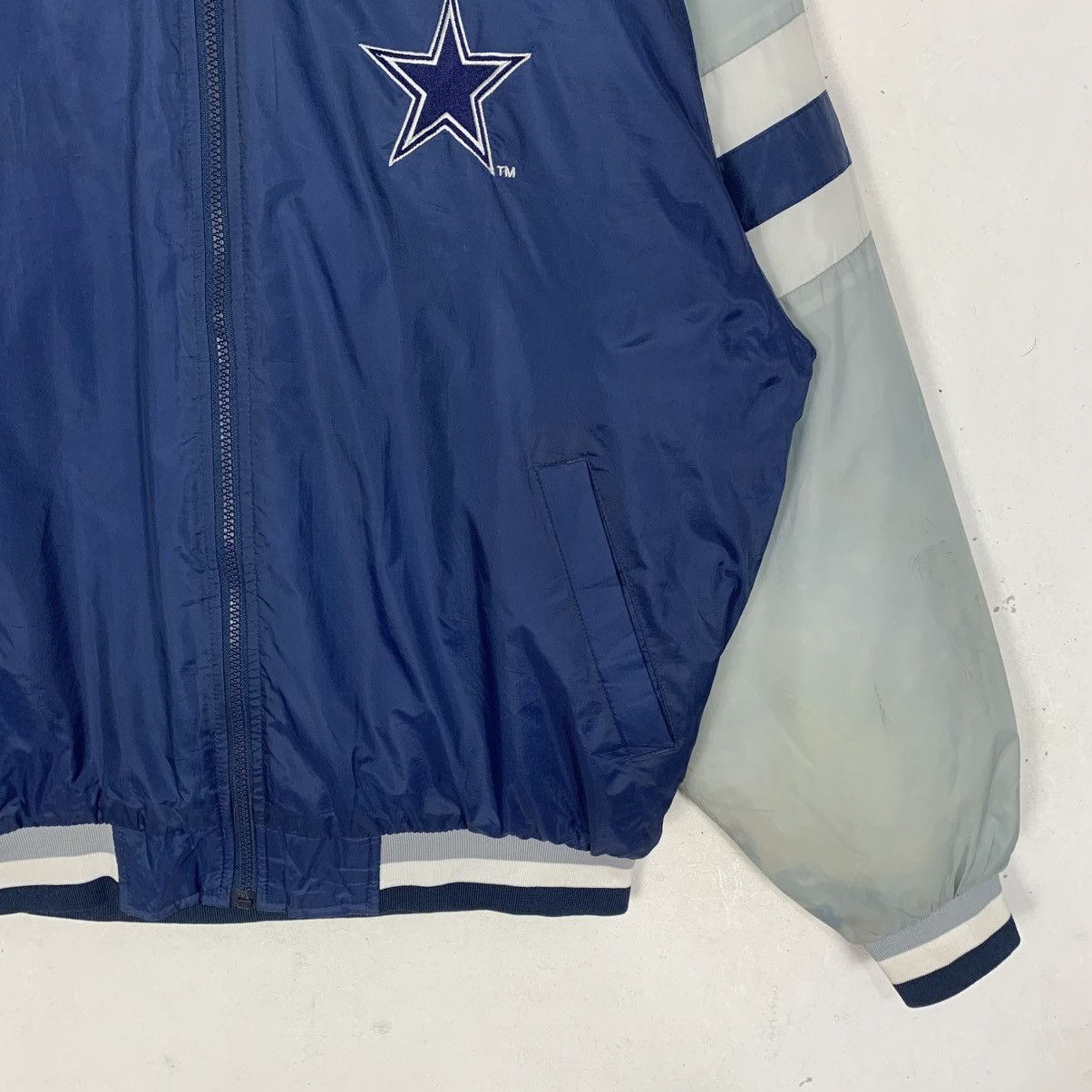 Jerzees vintage Jerzees Dallas Cowboys NFL reversible bomber jacket Size US L / EU 52-54 / 3 - 5 Thumbnail