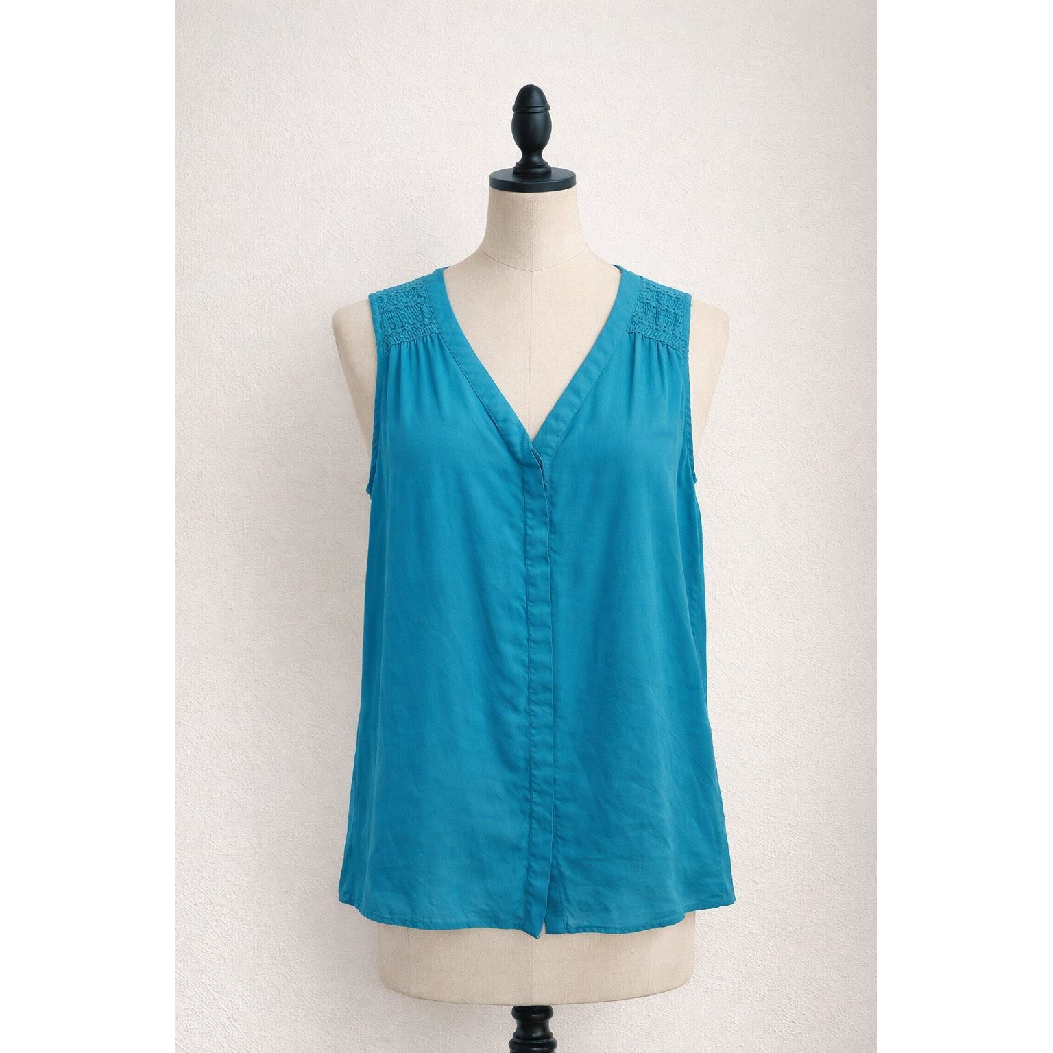 Other Zac & Rachel Teal Sleeveless Button Front Blouse Women’s Sma Size S / US 4 / IT 40 - 1 Thumbnail