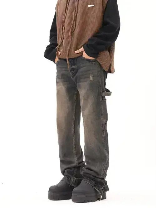 distressed carpenter hiphop baggy jeans