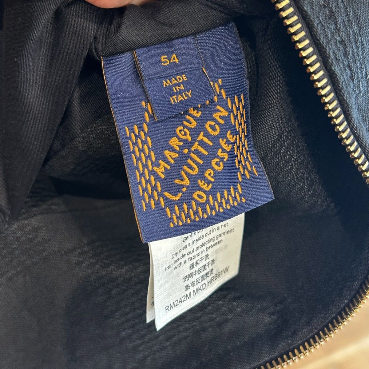 Louis Vuitton LOUIS VUITTON DAMIER WORKWEAR COTTON BLOUSON ‘BLACK’ Size US XL / EU 56 / 4 - 10 Thumbnail
