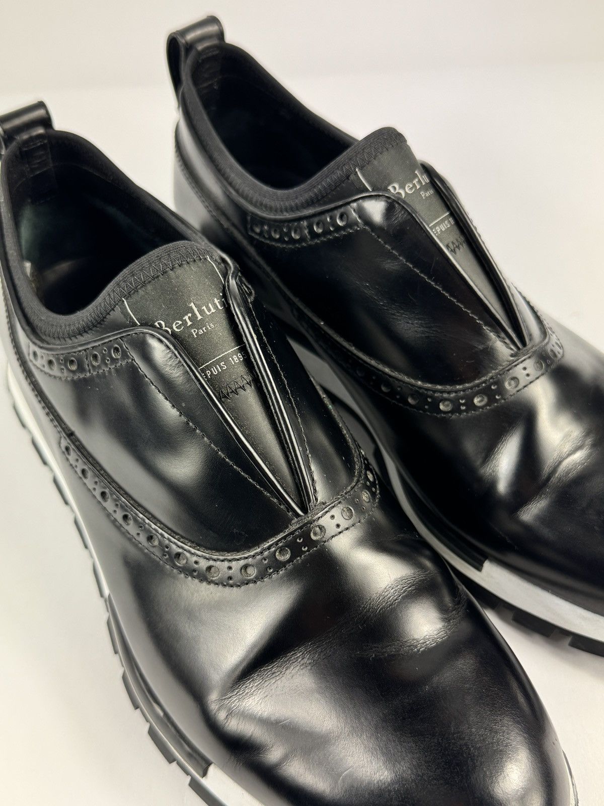 Berluti BERLUTI FAST TRACK LEATHER SNEAKERS Size US 9 / EU 42 - 8 Thumbnail