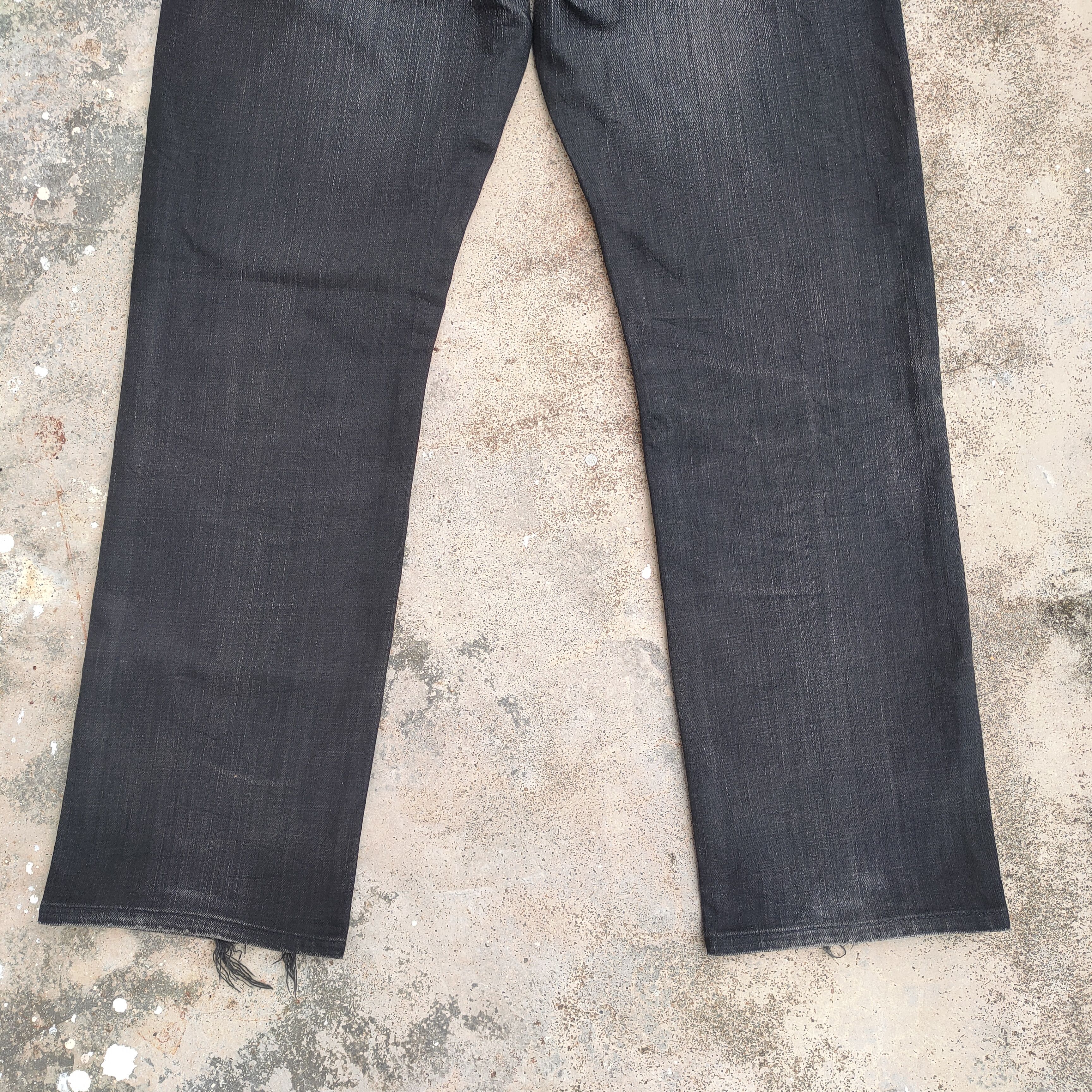 Japanese Brand vintage ALLEGERI faded black denim jeans pants Size US 32 / EU 48 - 11 Thumbnail