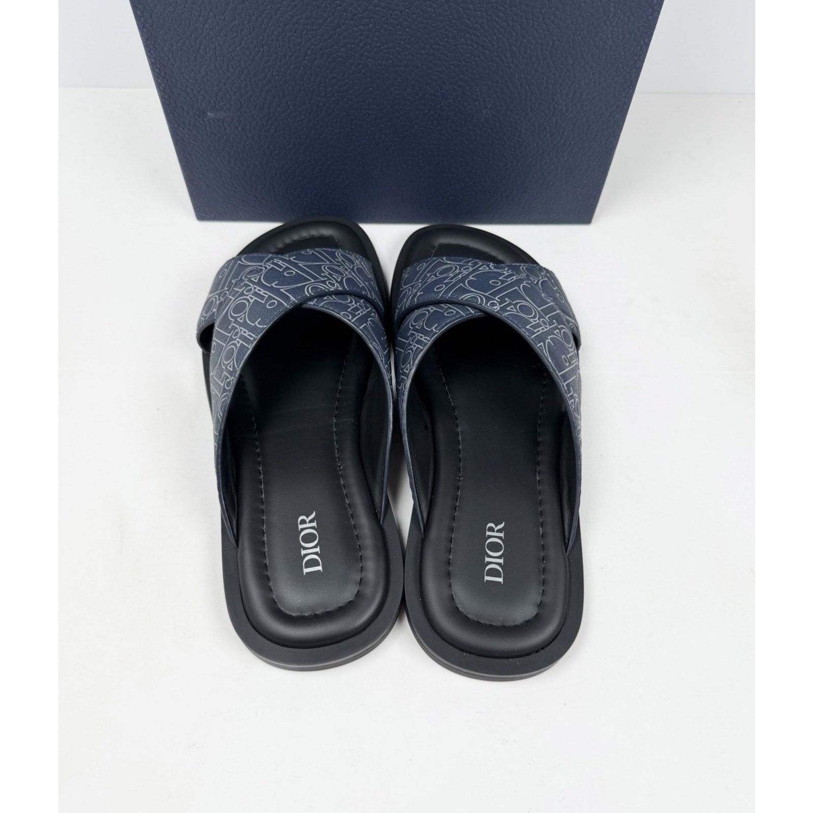Dior Size 40EU/7US - Dior Alias Navy Blue Sandals NEW! Size US 7 / EU 40 - 4 Thumbnail