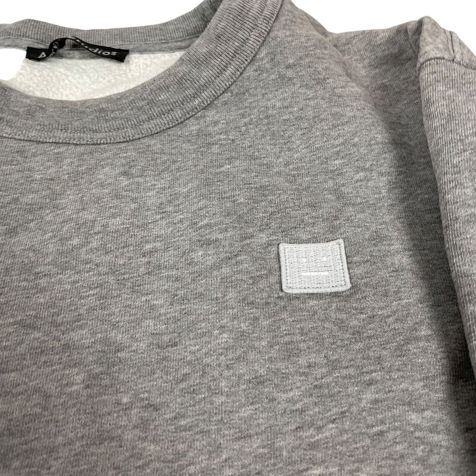 Acne Studios Acne Studios Fairview Face Men's Heather Gray Sweatshirt XS Size US XS / EU 42 / 0 - 2 Thumbnail