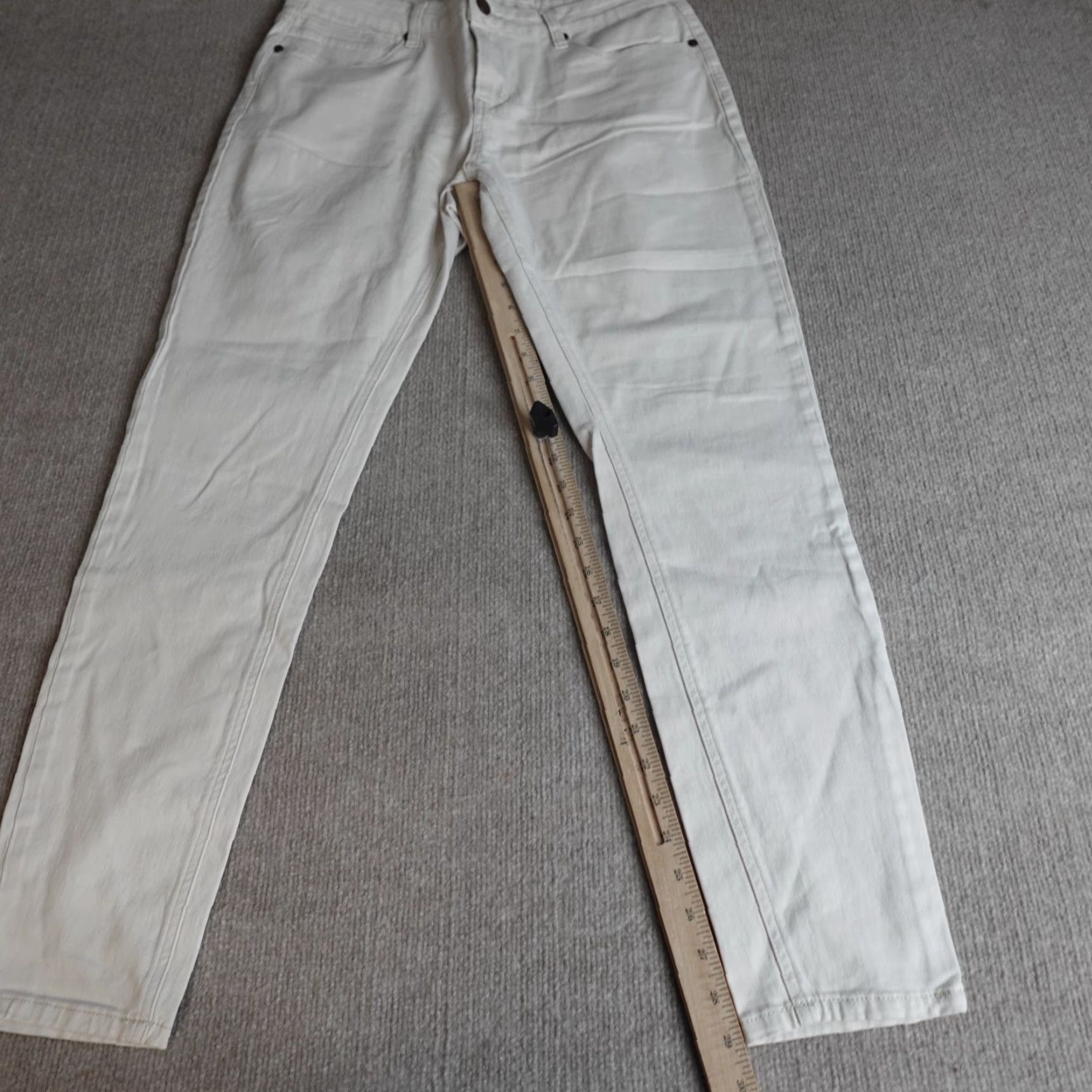 Vintage Barbell Apparel Pants 32 x 29 Beige Chino Stretch 5-Pocket Slim Fit Size US 32 / EU 48 - 7 Thumbnail