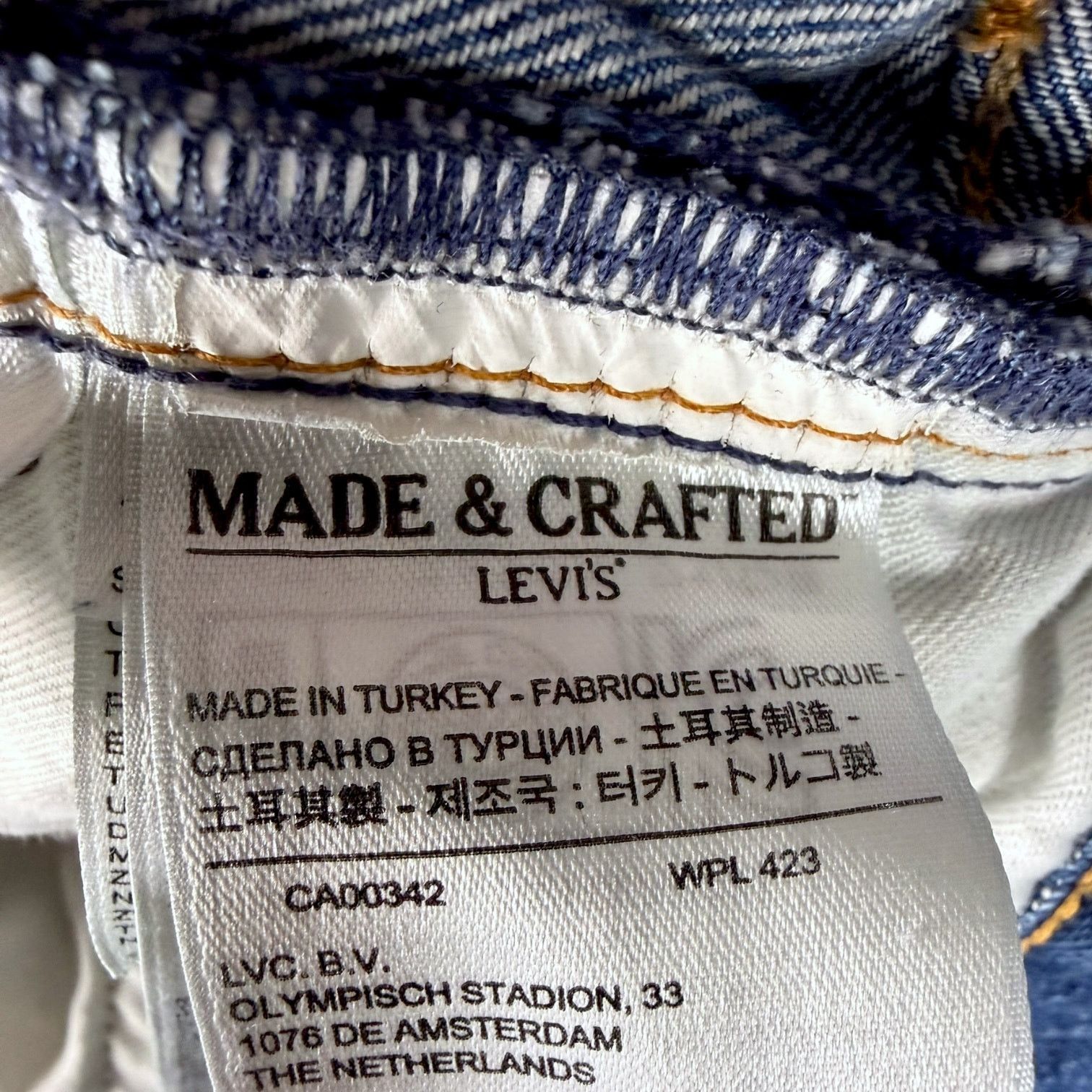 Levi's Men's Levi's Made & Crafted Cropped Distressed Jeans 33x29 Size US 33 - 8 Thumbnail