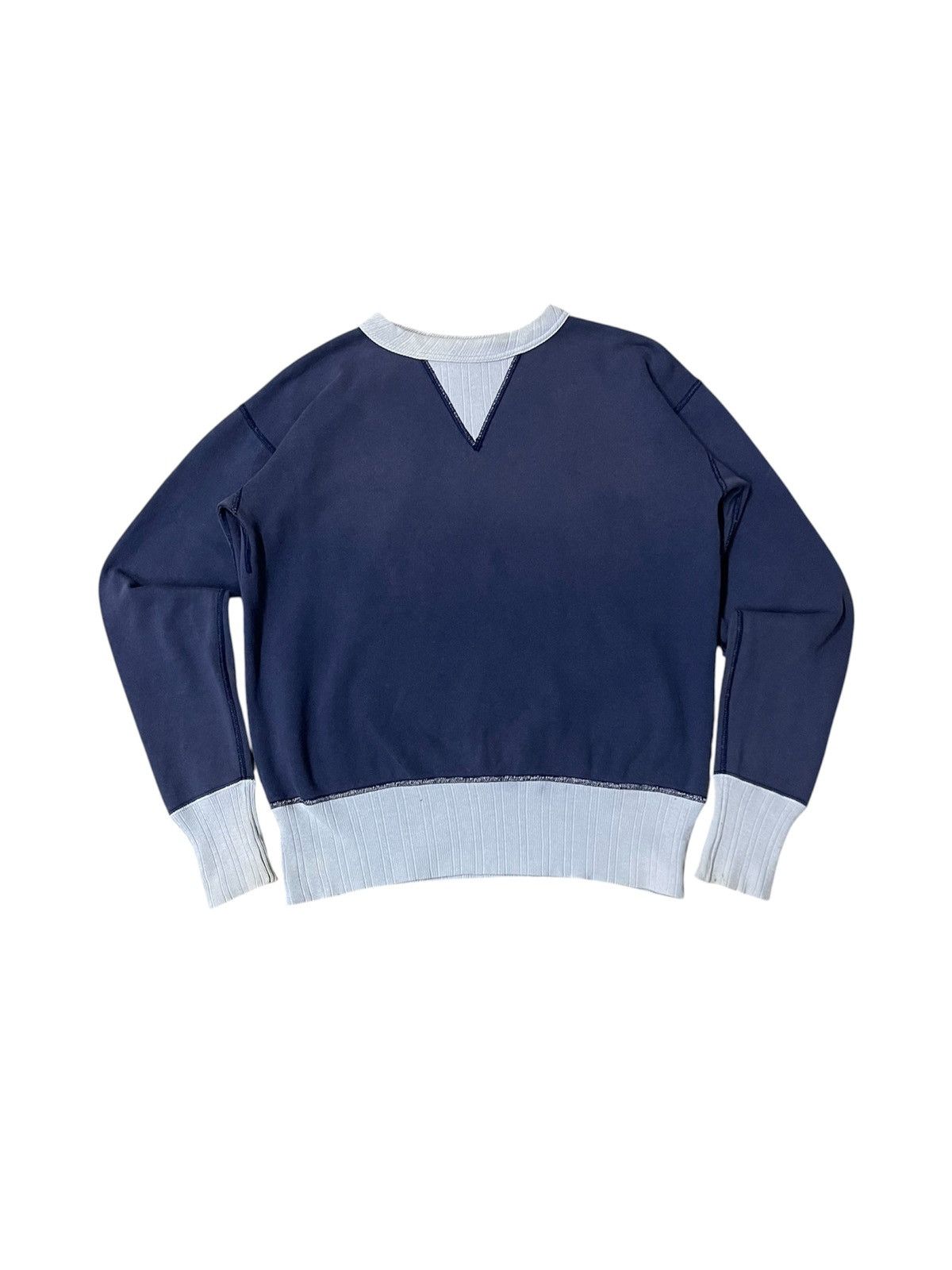 Full Count & Co. 90s FULLCOUNT WINDSHIELD DOUBLE V SUNFADED SWEATSHIRT Size US S / EU 44-46 / 1 - 1 Thumbnail