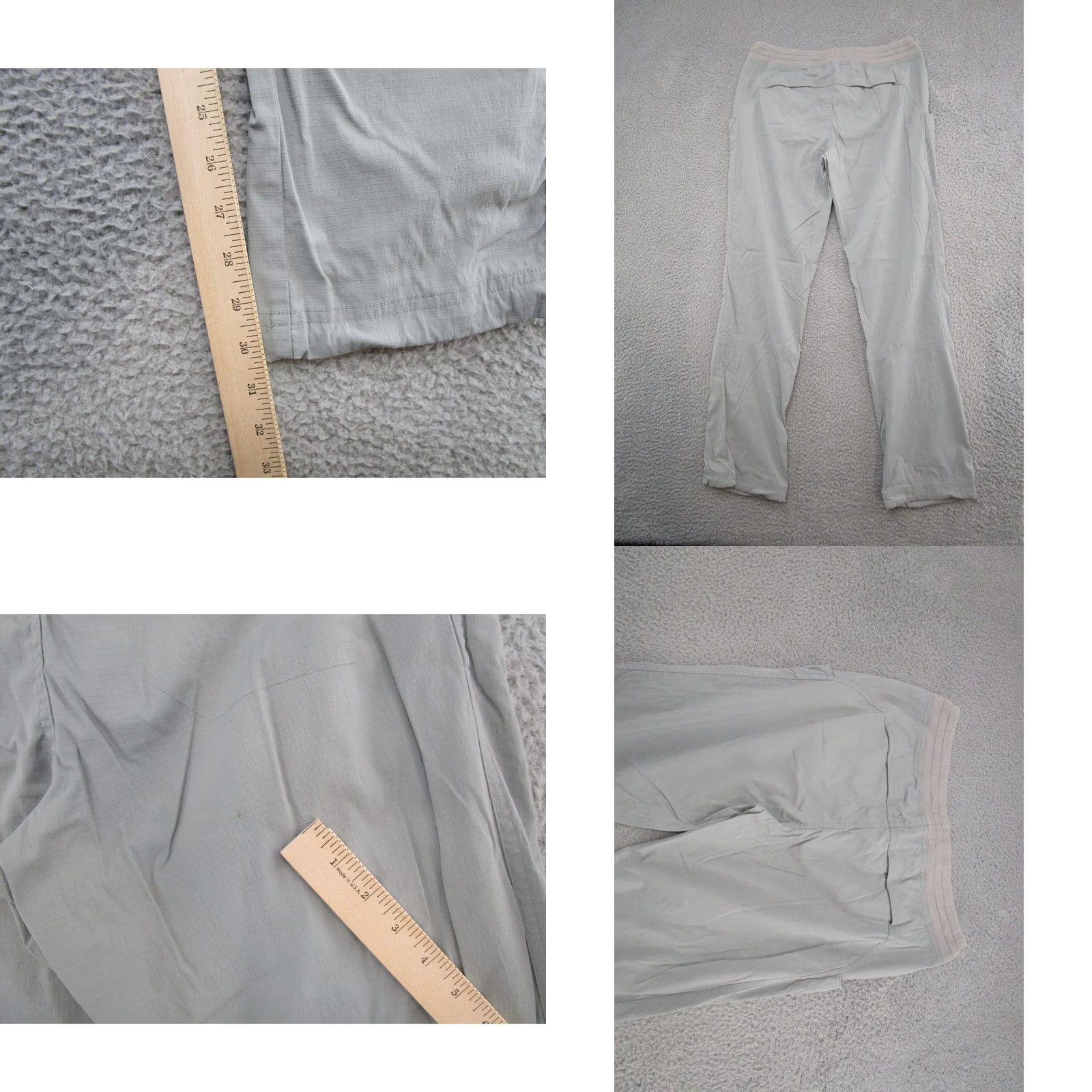 Vintage Ultimate Terrain Gray Ripstop Cargo Pants Men's Size M Regular Inseam 31in Pocket Cargo Outdoor Adjustable Waist Elastic Readable Size US 31 - 8 Thumbnail
