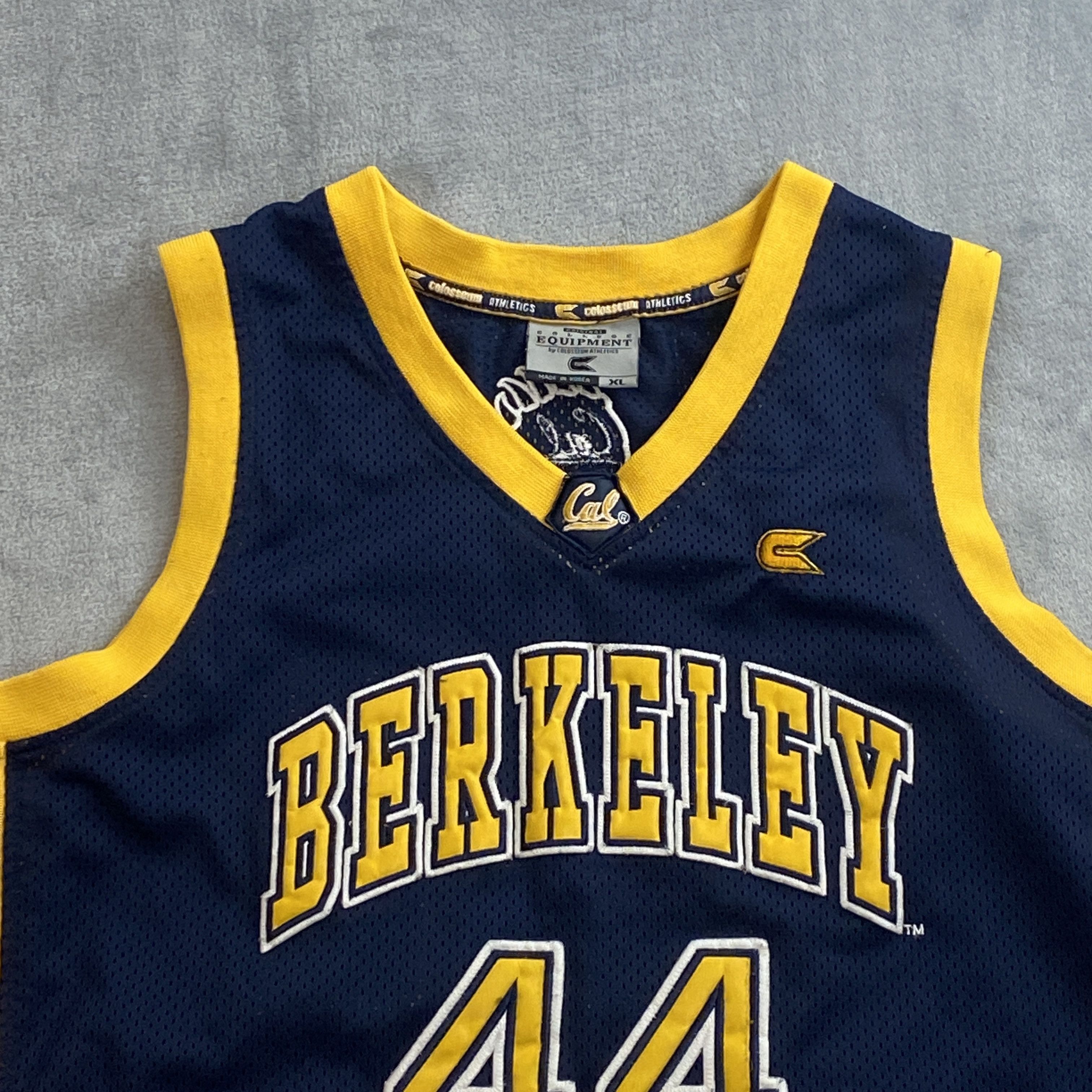Colosseum Athletics × Vintage BERKELEY CAL GOLDEN BEARS #44 ABDUL-JABBAR Basketball Jersey Size US XL / EU 56 / 4 - 5 Thumbnail