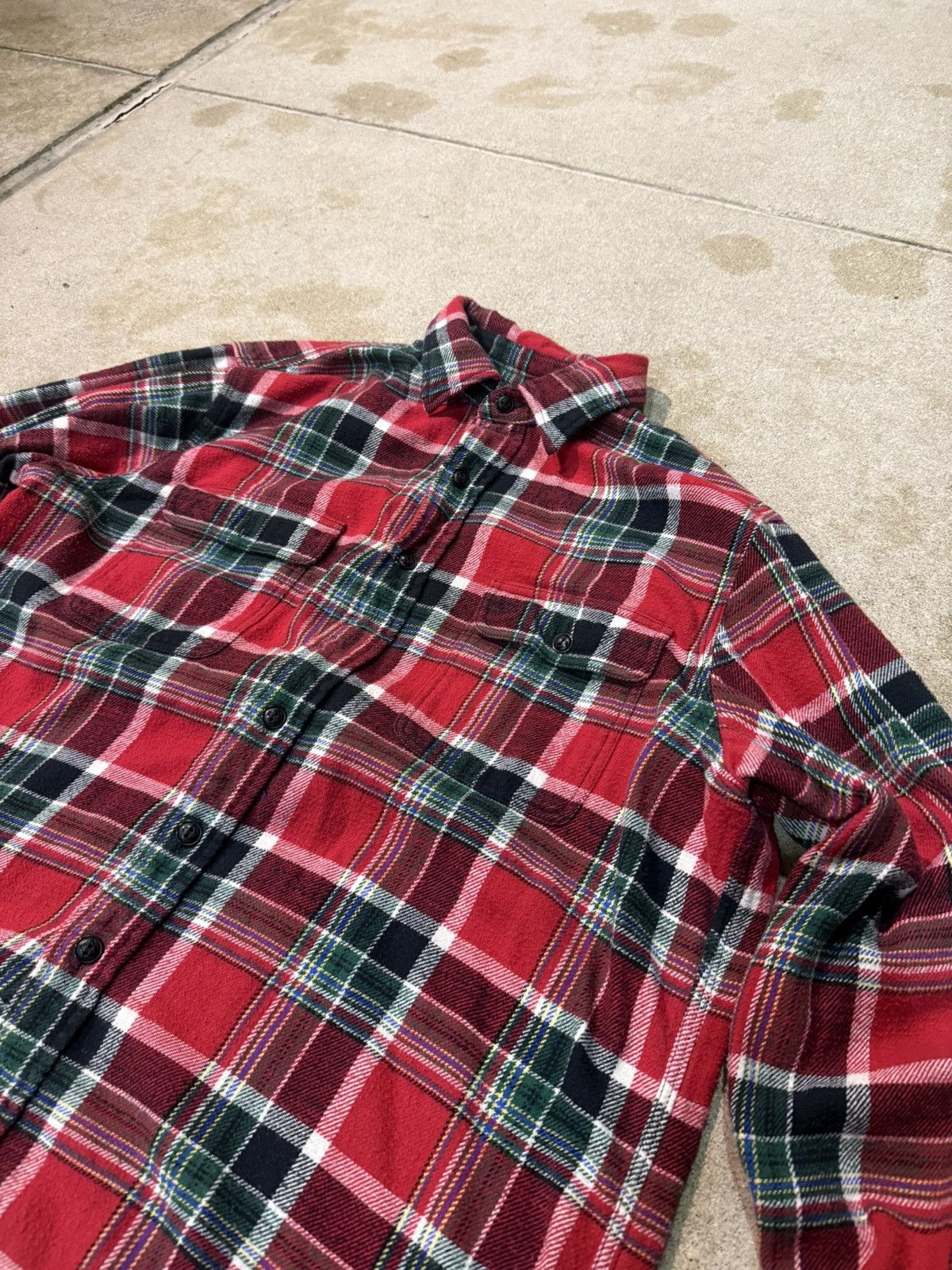 Polo Ralph Lauren Polo Ralph Lauren Plaid Flannel Shirt Red Green Size L Size US L / EU 52-54 / 3 - 2 Thumbnail