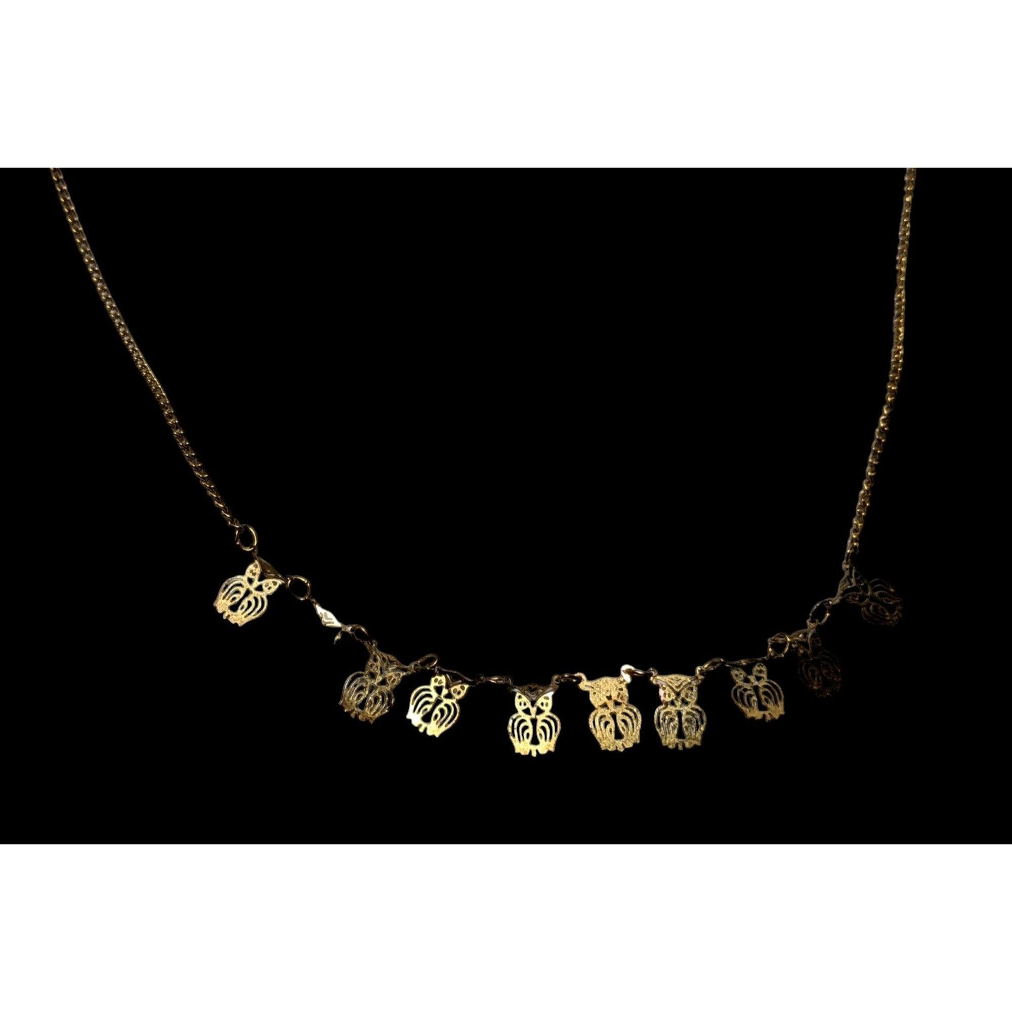 Other Minimalist Gold Tone Owl Charm Necklace Size ONE SIZE - 3 Thumbnail