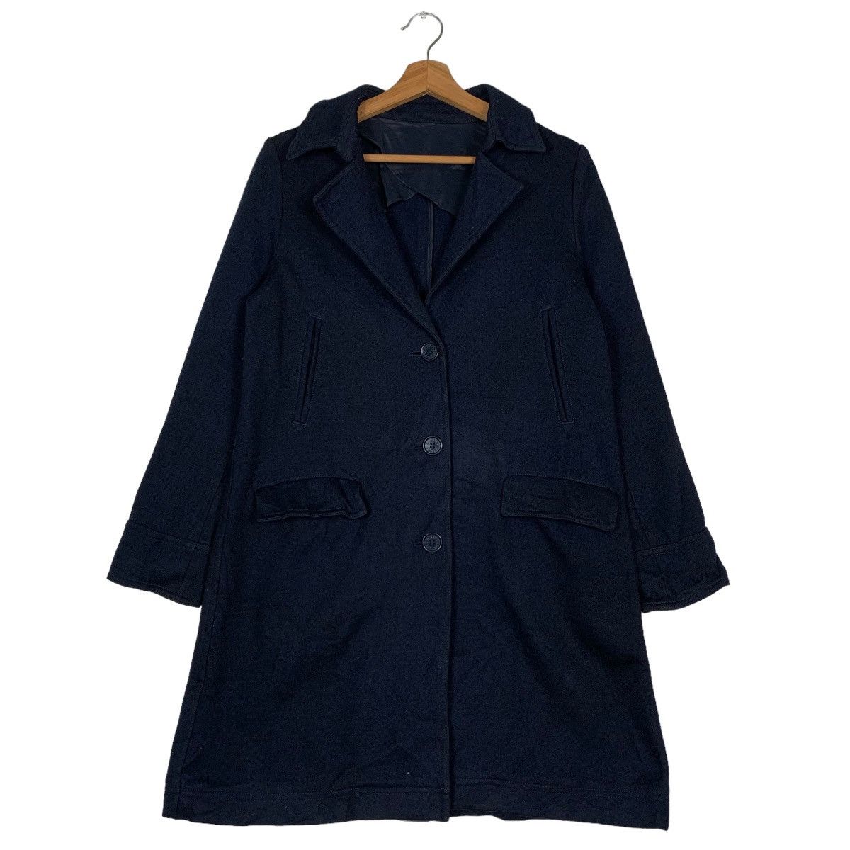Lacoste LACOSTE Wool Overcoat Jacket #0012-C1 Size US S / EU 44-46 / 1 - 1 Thumbnail