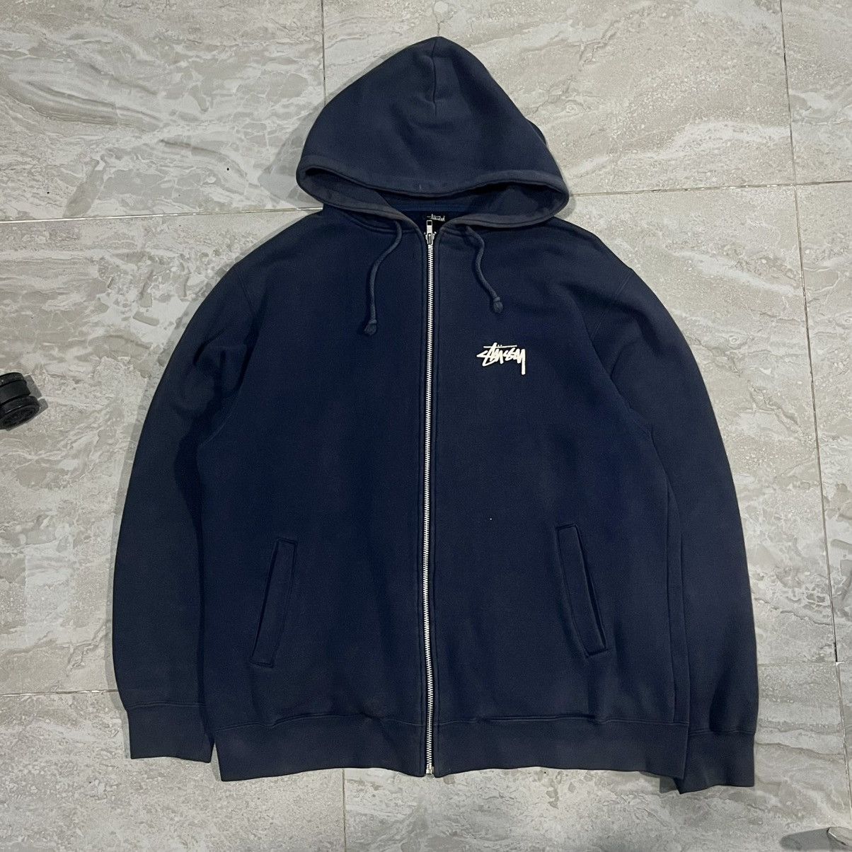 Stussy Vintage Stussy 8 Ball Full Zipper Hoodie Size US L / EU 52-54 / 3 - 2 Thumbnail