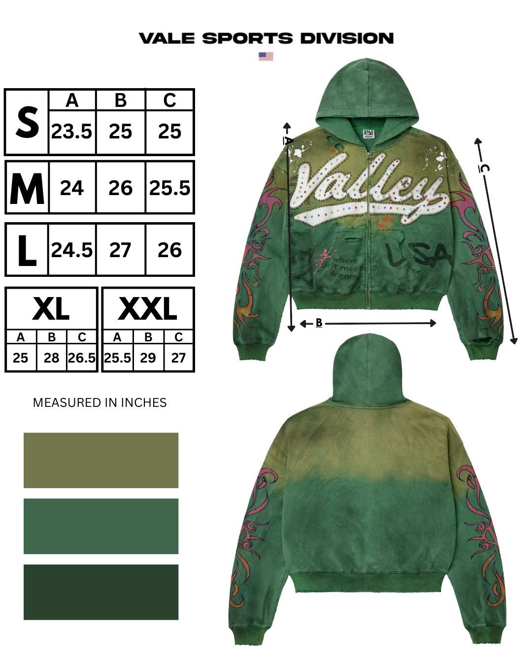 Vale Vale Inferno Zip Up Hoodie Size US S / EU 44-46 / 1 - 7 Thumbnail
