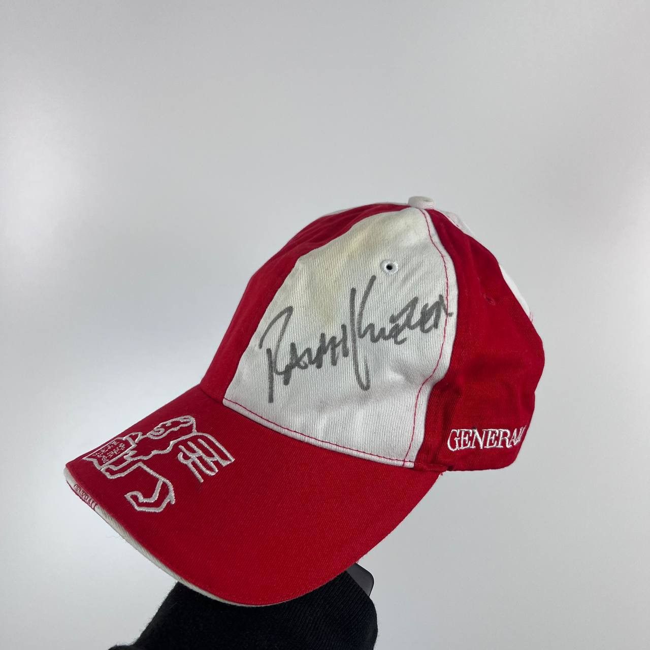 Other Vintage Racing Team Signed Baseball Cap Red White Size ONE SIZE - 1 Thumbnail