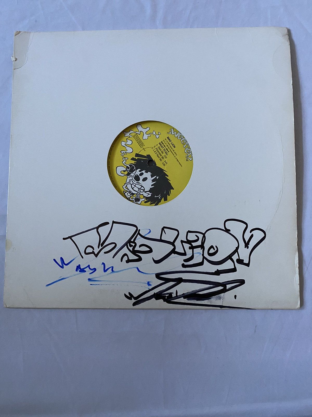 Rap Tees Mad lion signed autographed vinyl krs one BDP Size ONE SIZE - 1 Thumbnail