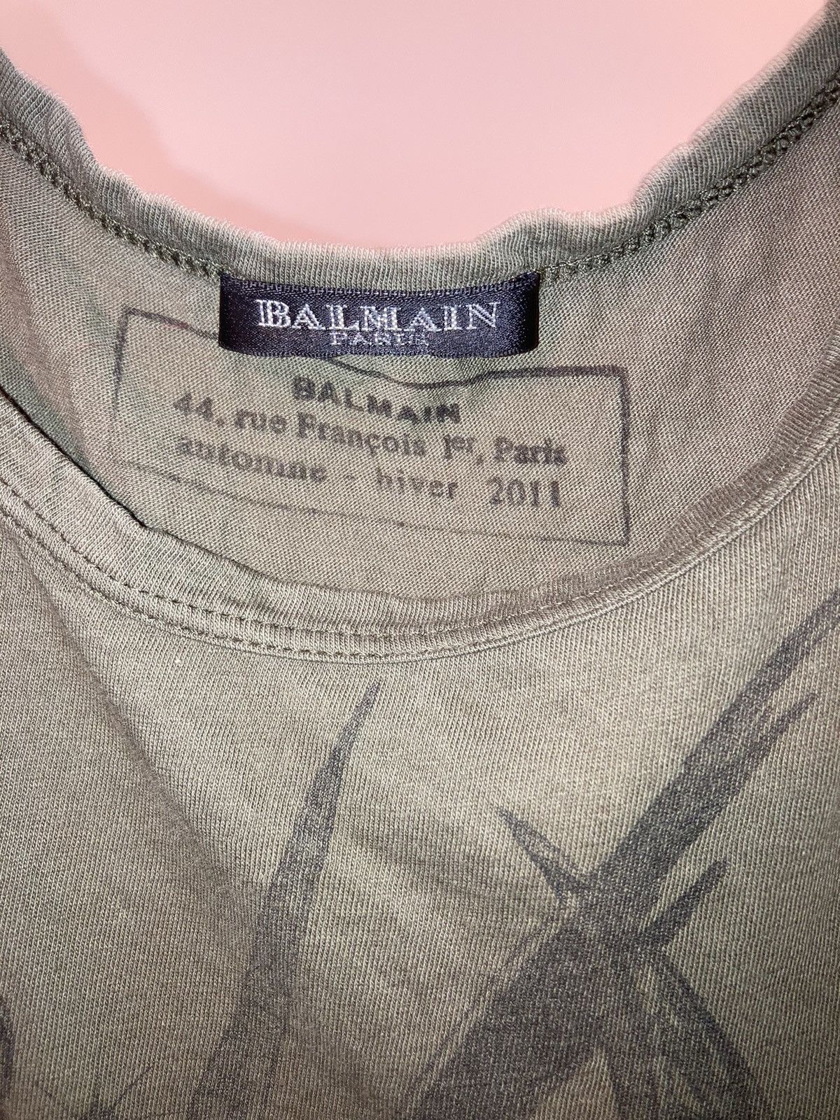 Balmain Balmain Christopher Decarnin Era 2011 Wolf Tank Size US L / EU 52-54 / 3 - 3 Thumbnail