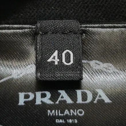 Prada Prada Black Hollow-Out Logo Knit Top . Size US L / EU 52-54 / 3 - 7 Thumbnail