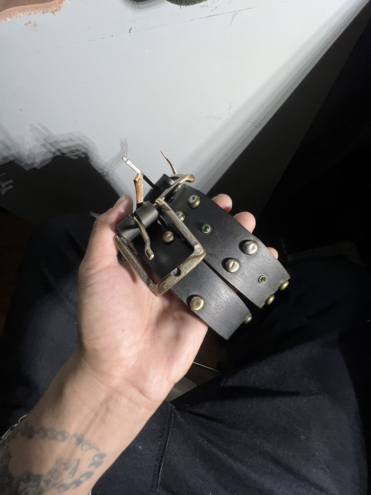Vintage Vintage like studded belt Size 36 - 1 Thumbnail
