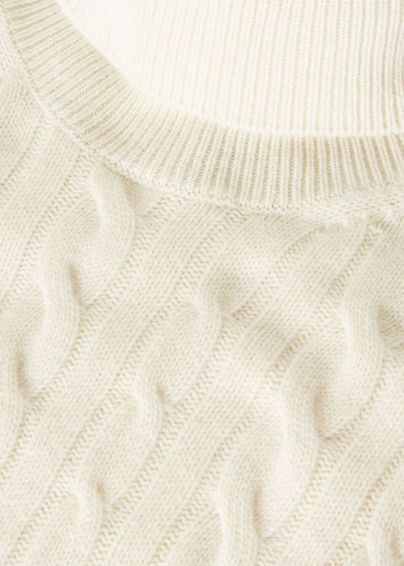 Loro Piana o1w1db10126 FAO5104 Jubilee Polo Neck Sweater in White Size US M / EU 48-50 / 2 - 7 Thumbnail