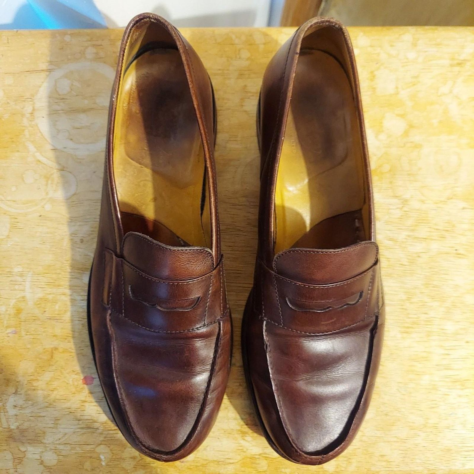 Bexley Bexley France Wembley Classic Men's US 12 Leather Loafers Size US 12 / EU 45 - 7 Thumbnail