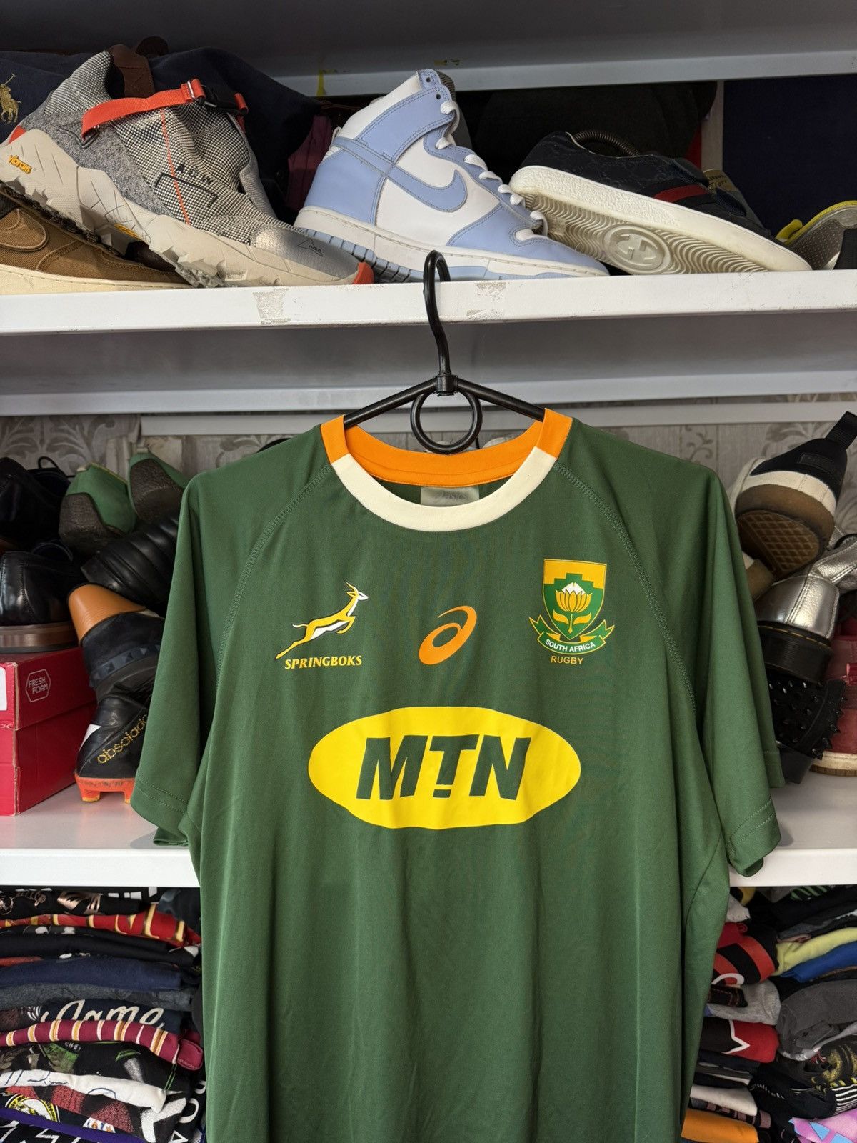 Asics Vintage Asics South Africa Rugby Jersey Size S Size US S / EU 44-46 / 1 - 15 Thumbnail