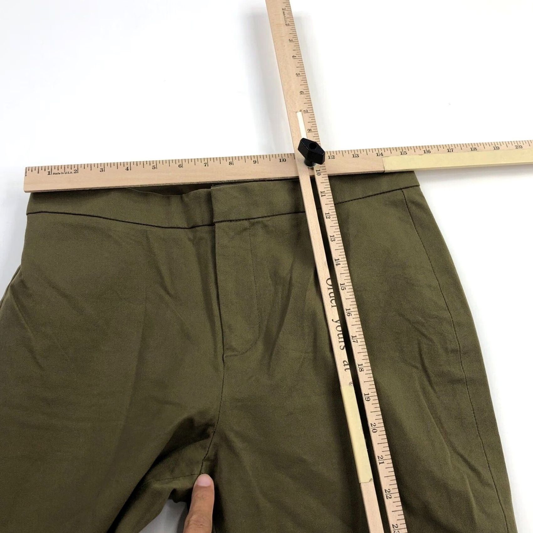 Everlane Everlane Women's 8 Pull On Business Casual Tapered Pant Green EUC Size 30" / US 8 / IT 44 - 5 Thumbnail