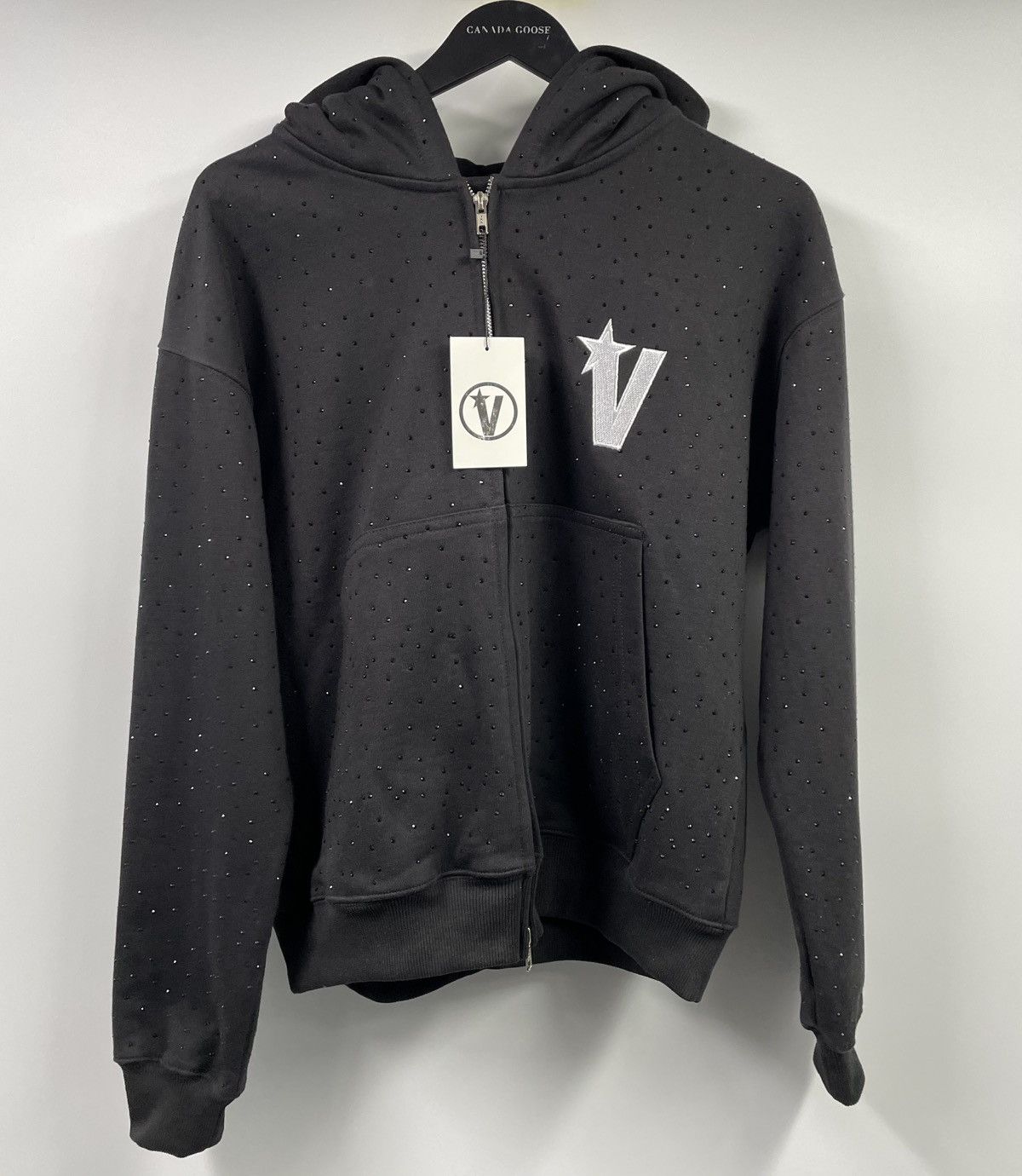 Other Very Distant Studios Black Rhinestone Zip Up Hoodie XS Size US XS / EU 42 / 0 - 1 Thumbnail