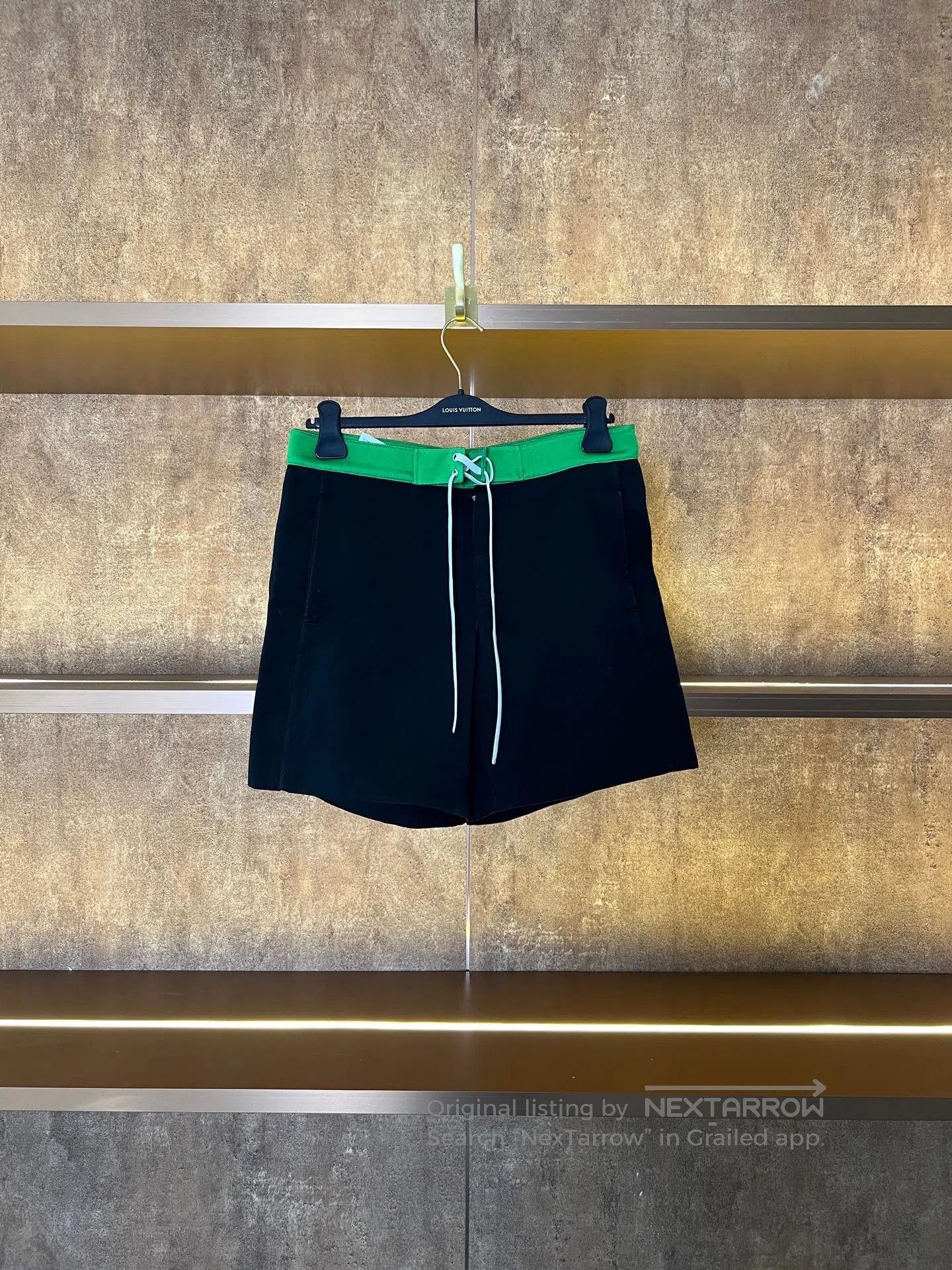 Miu Miu Miumiu Black Green Colorblock Shorts. Size 39" - 1 Thumbnail