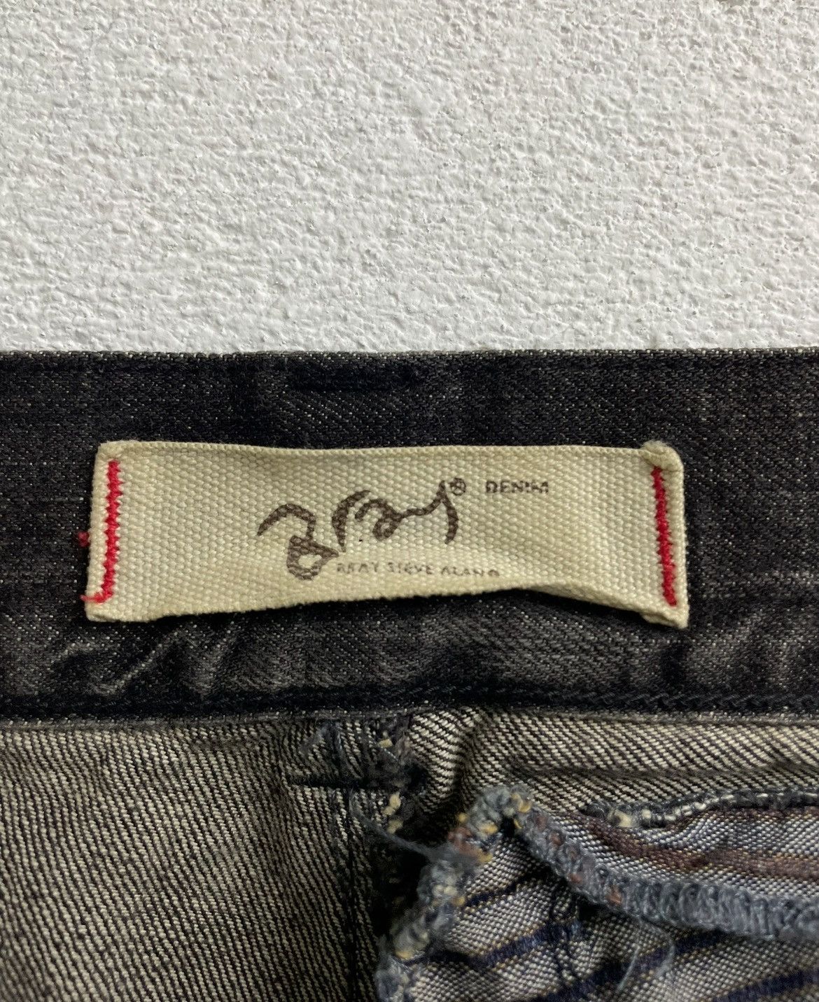 Bray Steve Alan × Designer Designer Distressed Denim Patchwork Size US 33 - 5 Thumbnail