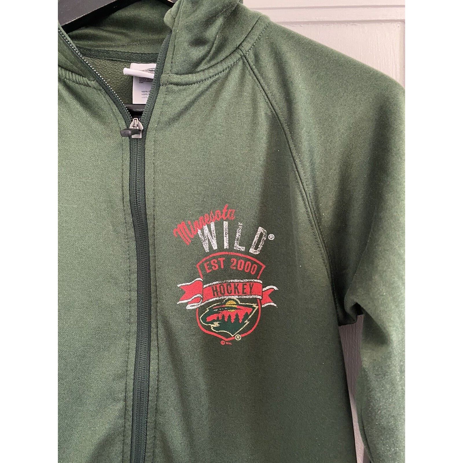 NHL Minnesota Wild Full Zip Women’s Sweatshirt Size Small Size S / US 4 / IT 40 - 3 Thumbnail