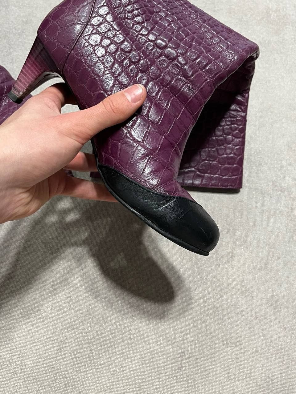 Roberto Cavalli Rare Roberto Cavalli Vintage Women`s Leather Heels Boots 37 Size US 7 / IT 37 - 8 Thumbnail