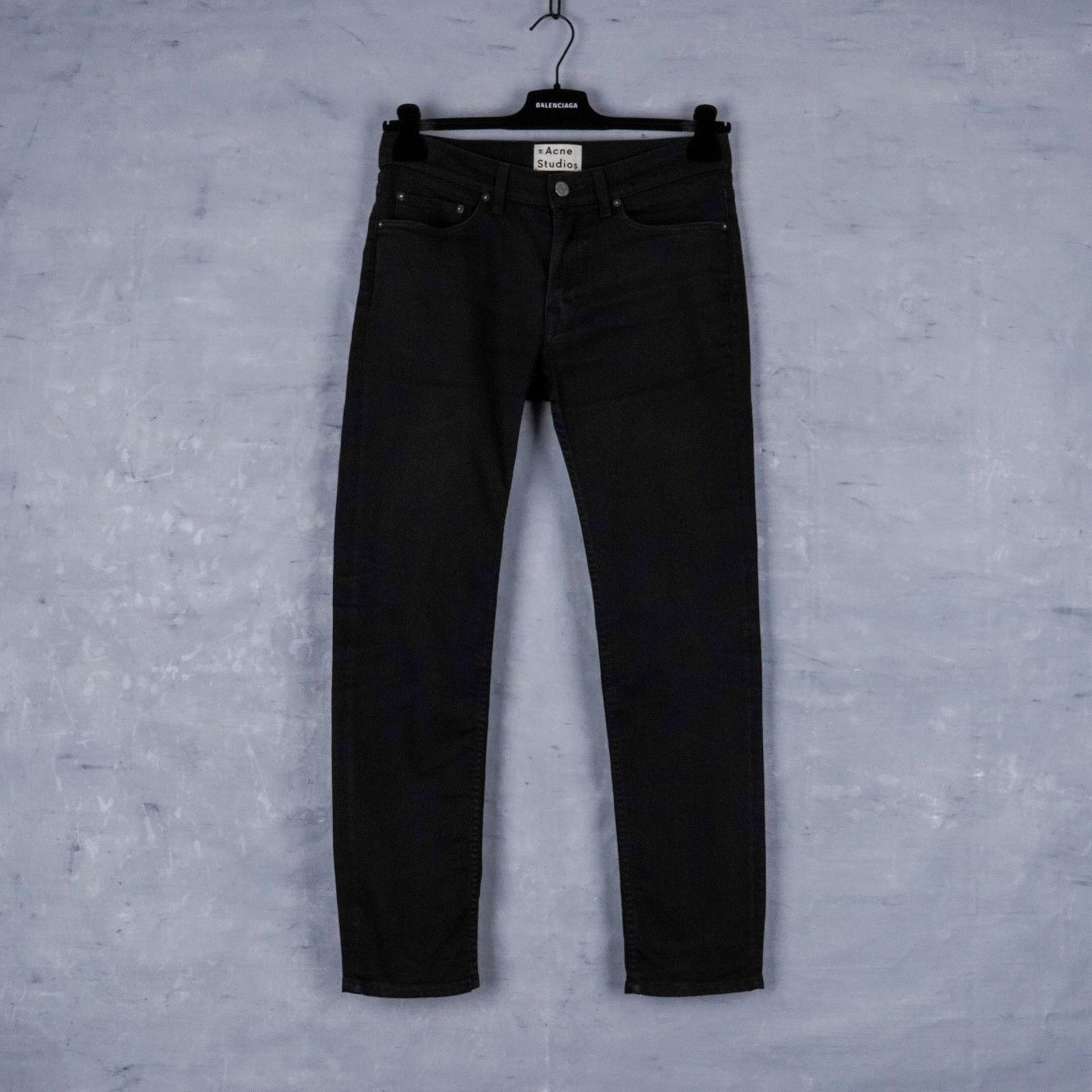Acne Studios Acne studios ace stay cash denim slim fit black pants jeans Size US 30 / EU 46 - 1 Thumbnail