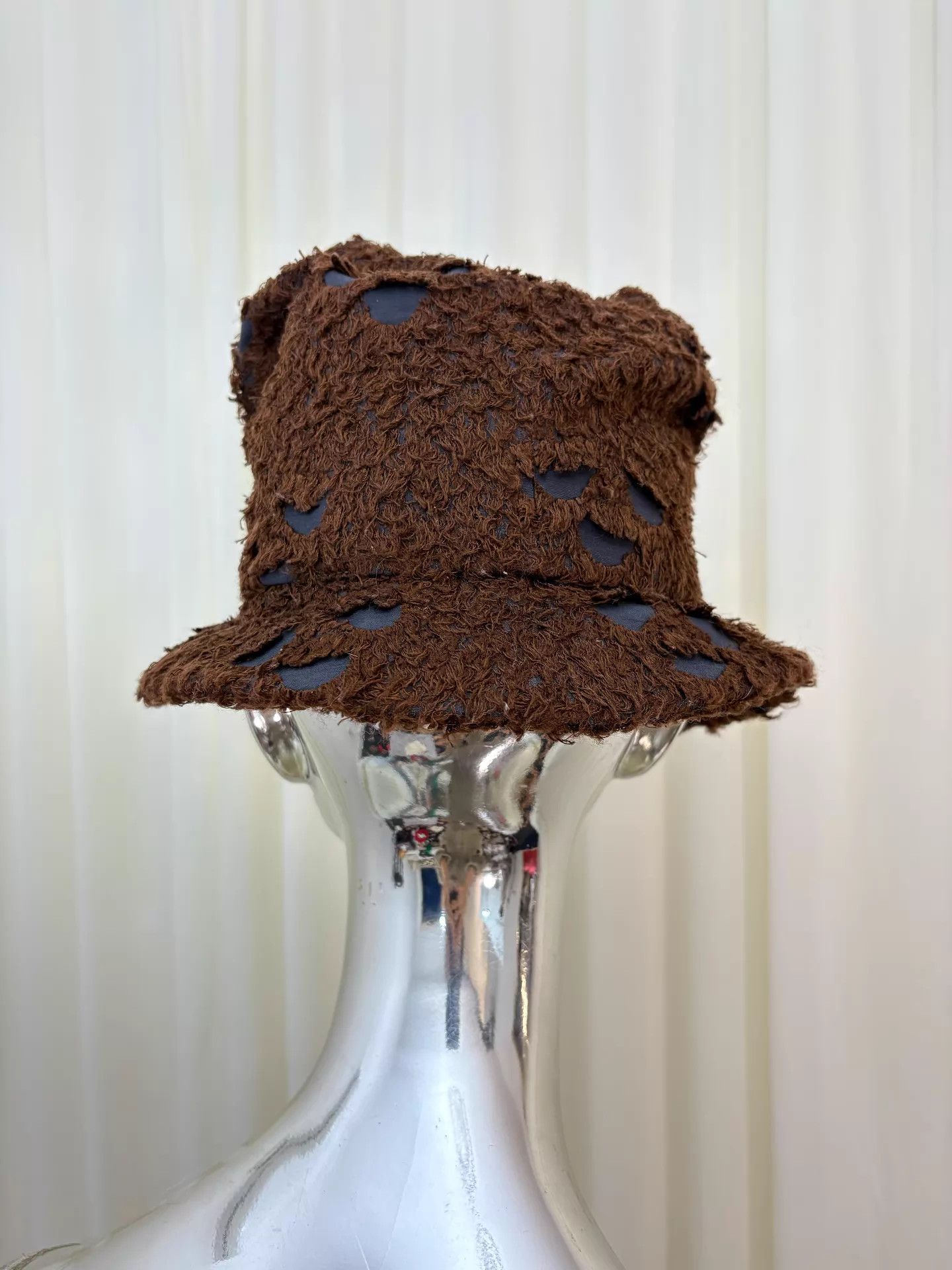 Other ne-net daily mottled distressed stacked small brim top hat Size ONE SIZE - 4 Thumbnail