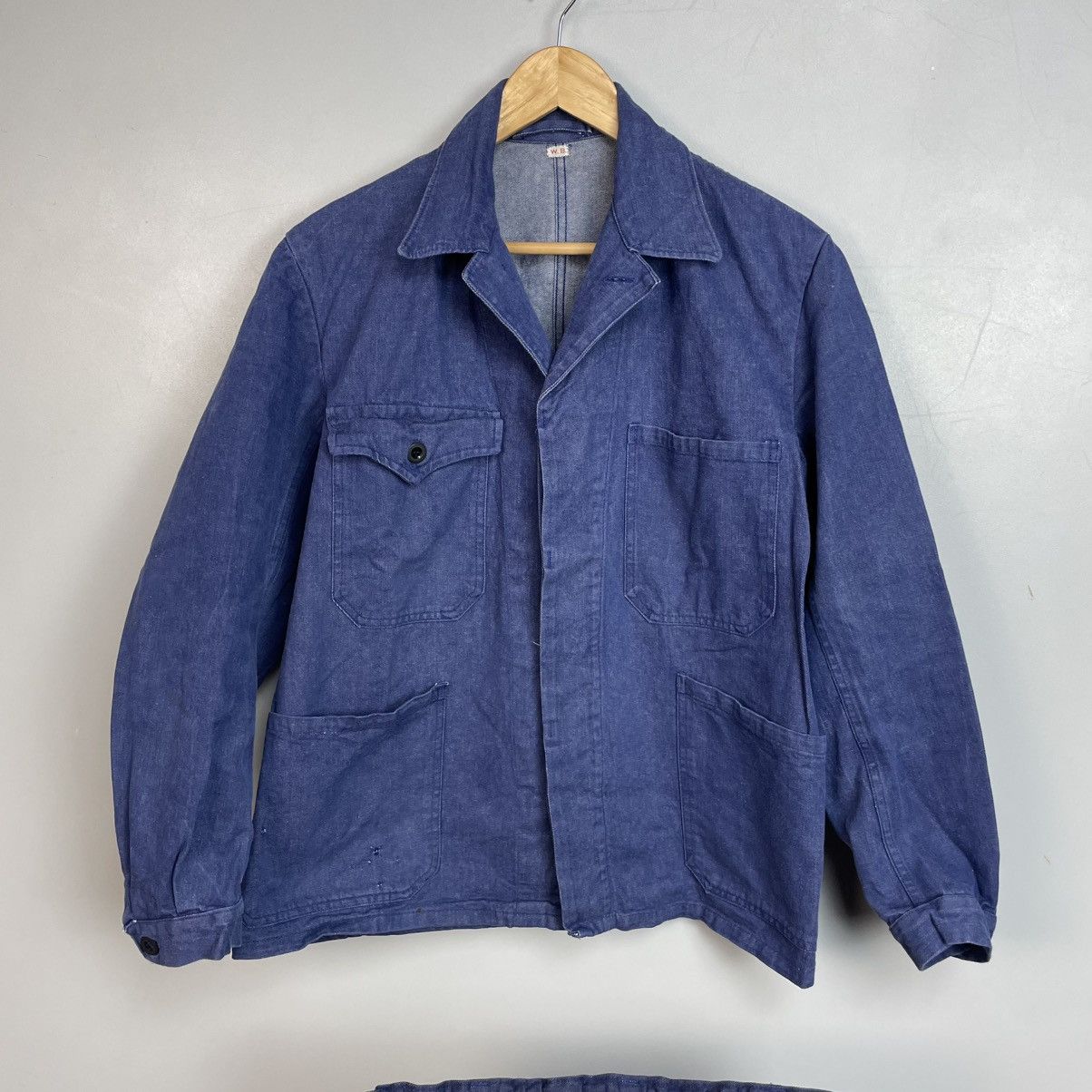 Le Laboureur Vintage 70’s French "Bleu de Travail" Chore Suit sz M Size US M / EU 48-50 / 2 - 10 Thumbnail