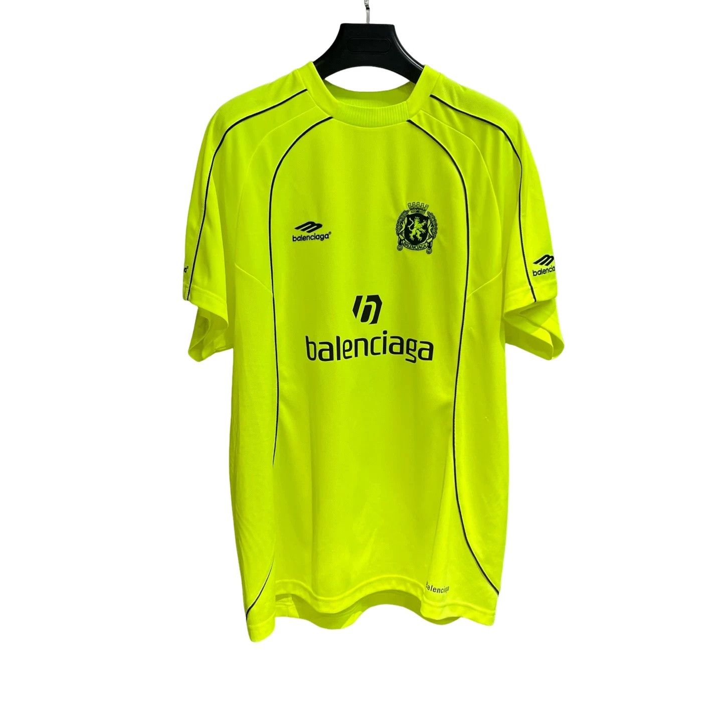Balenciaga Balenciaga Soccer Logo Jersey Neon Yellow Size 2 Size US M / EU 48-50 / 2 - 1 Thumbnail