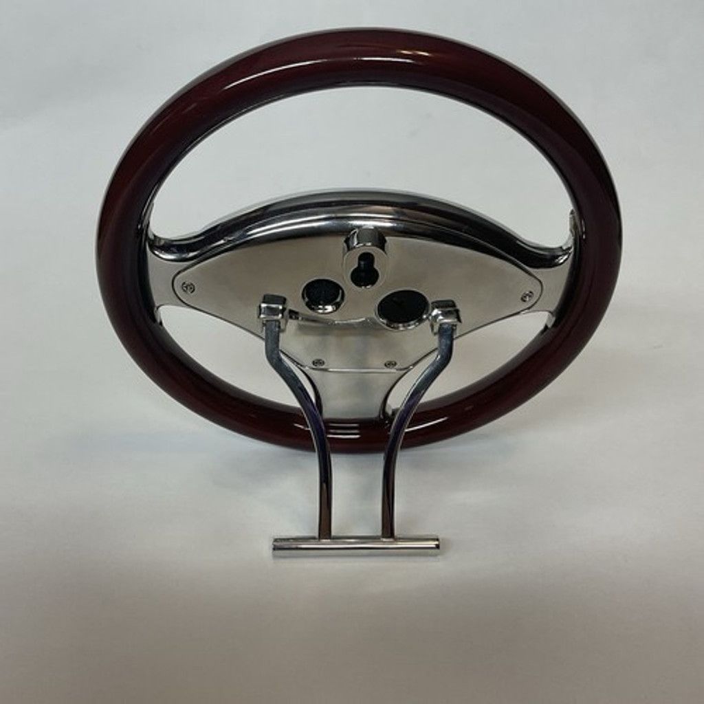 J.M. Weston Vintage Weston Chrome and Steering Wheel Desk Clock 6" FLAW Size ONE SIZE - 7 Thumbnail